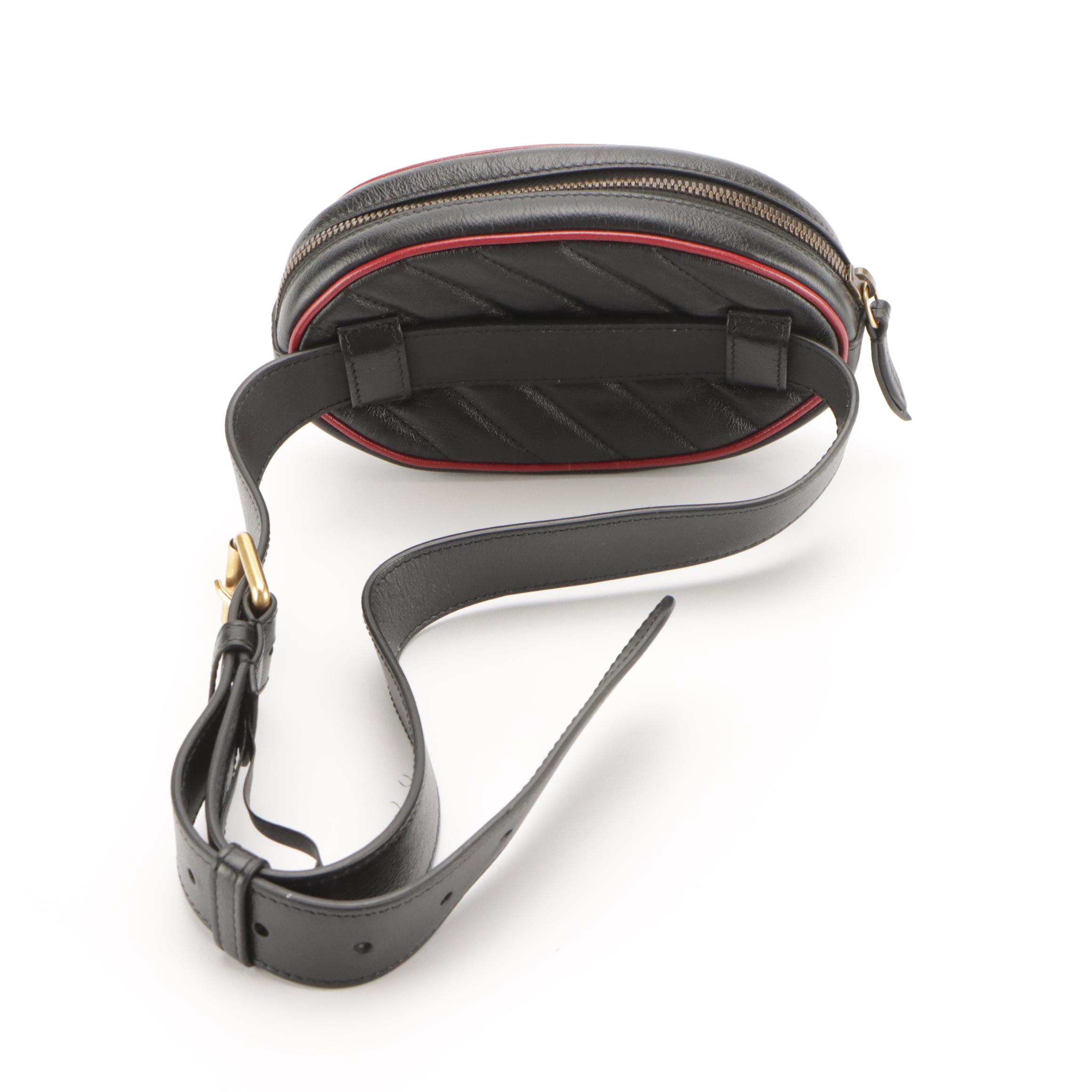 Gucci GG Marmont Belt Bag in Matelassé Calfskin Leather