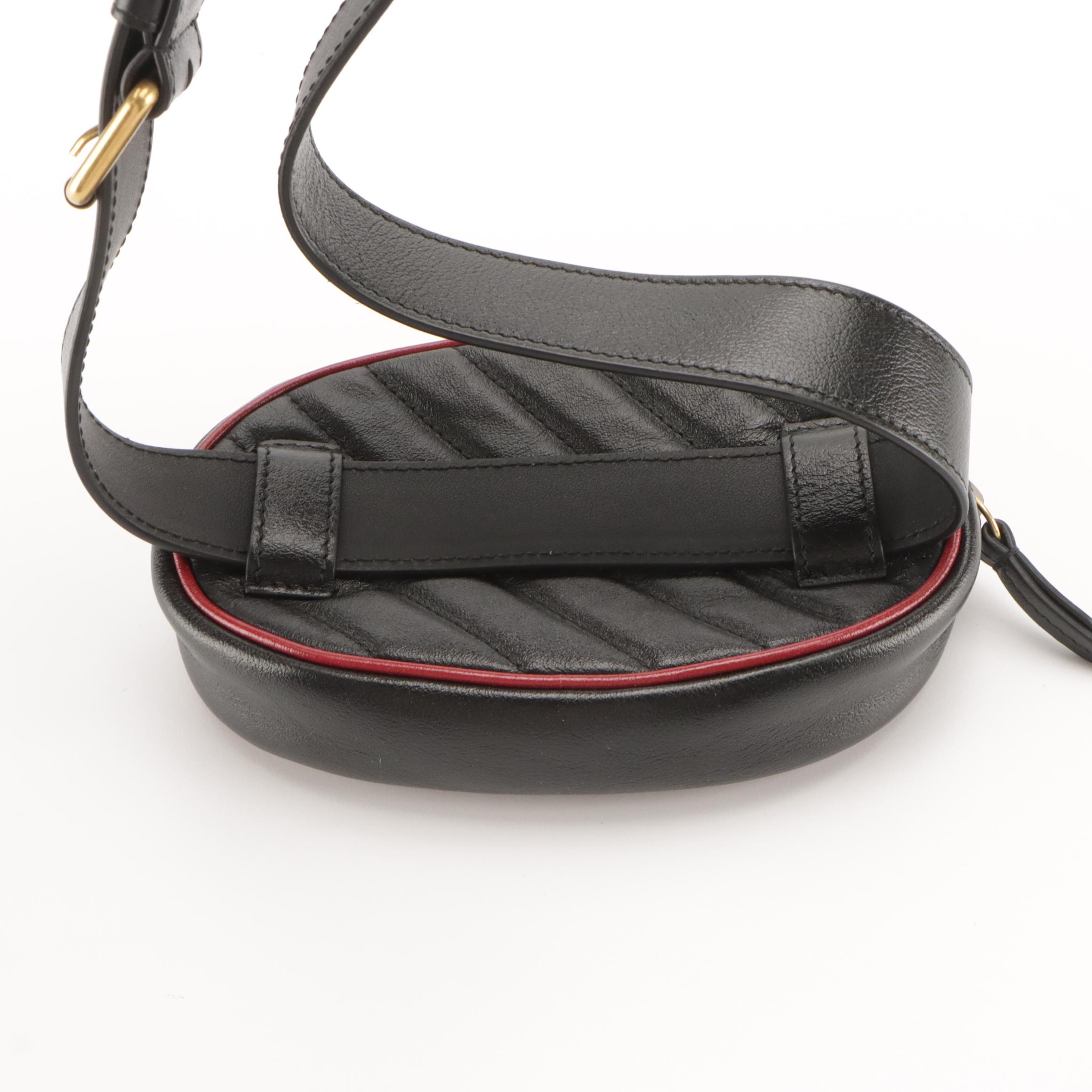 Gucci GG Marmont Belt Bag in Matelassé Calfskin Leather