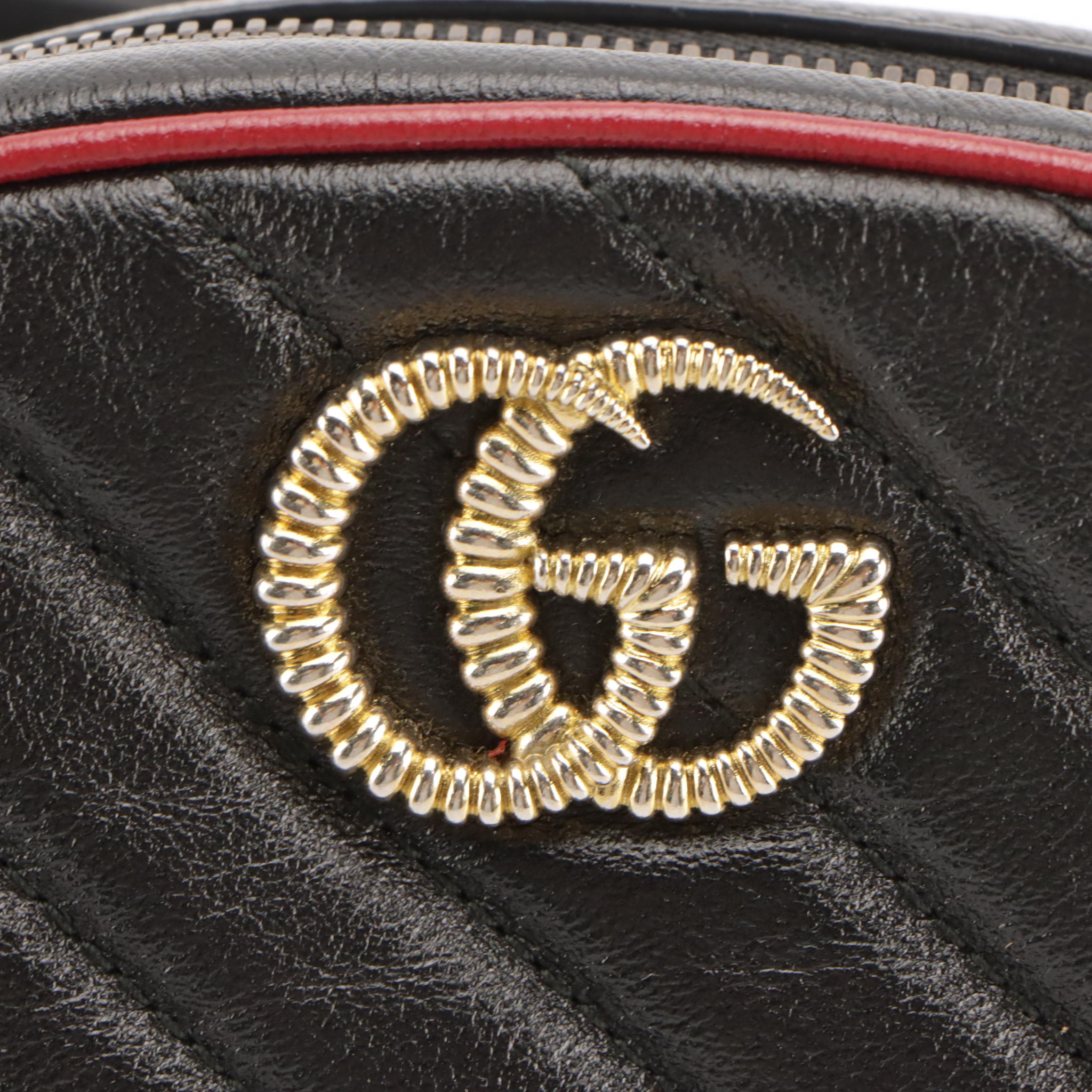 Gucci GG Marmont Belt Bag in Matelassé Calfskin Leather