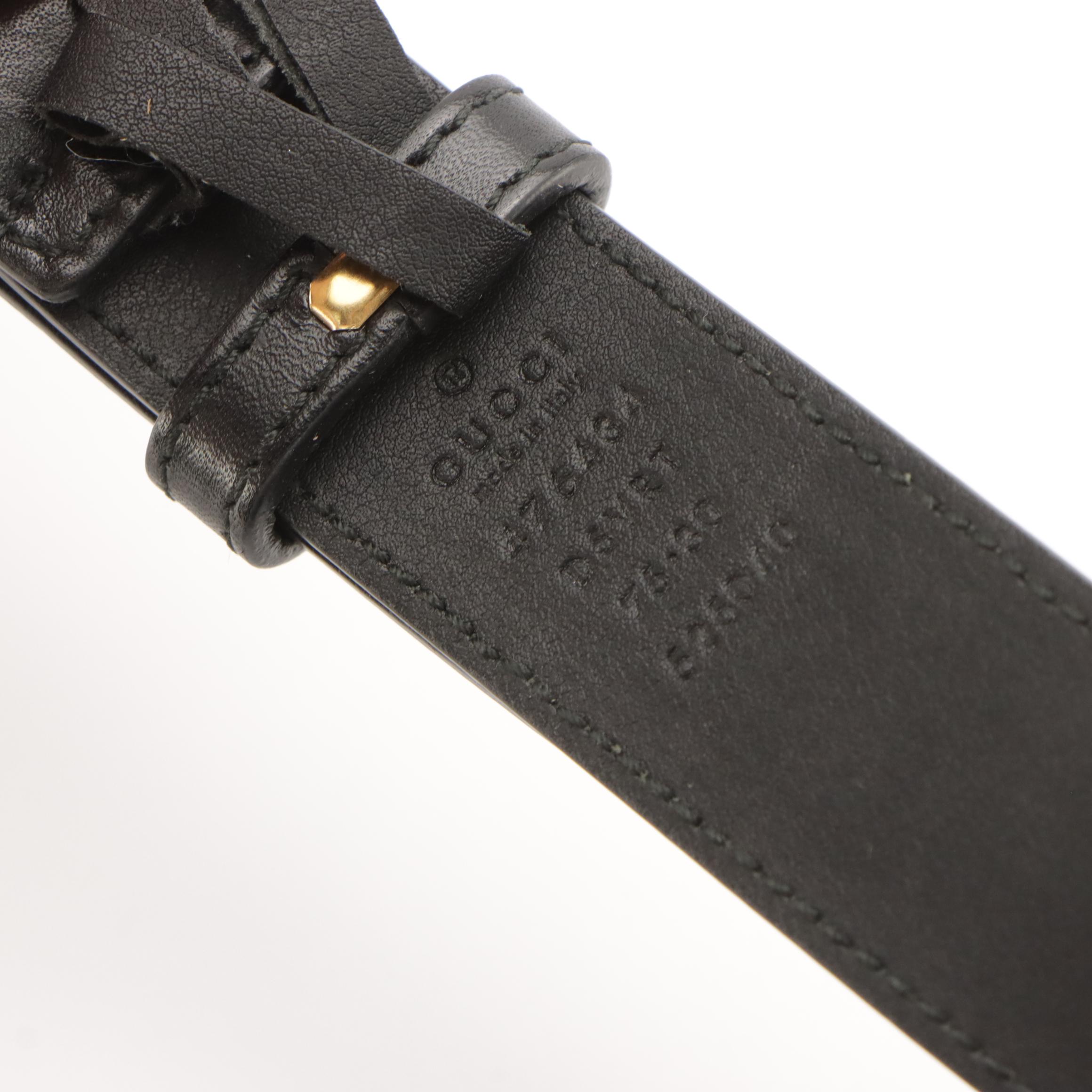 Gucci GG Marmont Belt Bag in Black Chevron Matelassé Leather