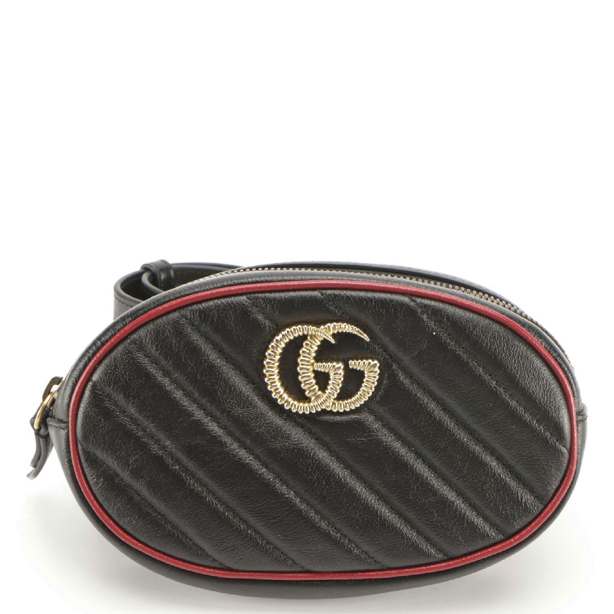 Gucci GG Marmont Belt Bag in Matelassé Calfskin Leather