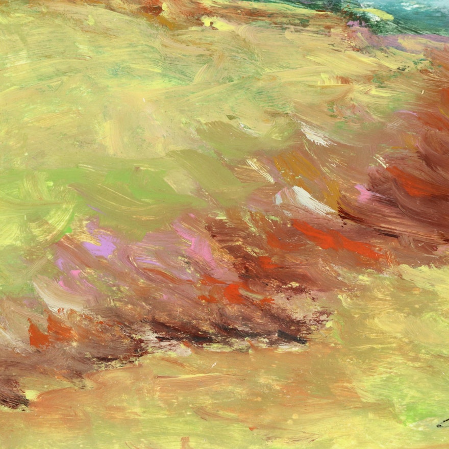 Robert Riddle Baker Landscape Acrylic Painting