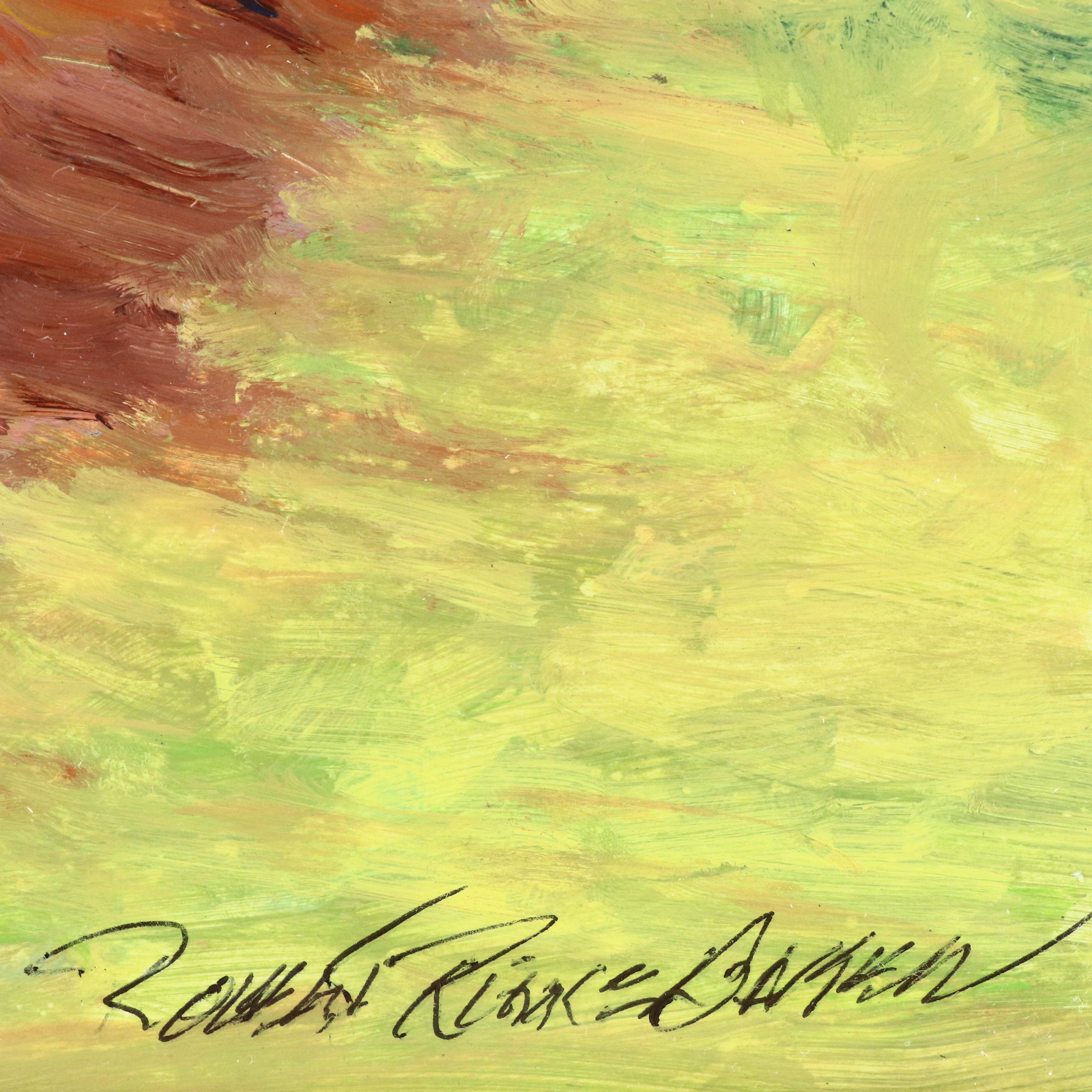 Robert Riddle Baker Landscape Acrylic Painting "Bright Day," 2024