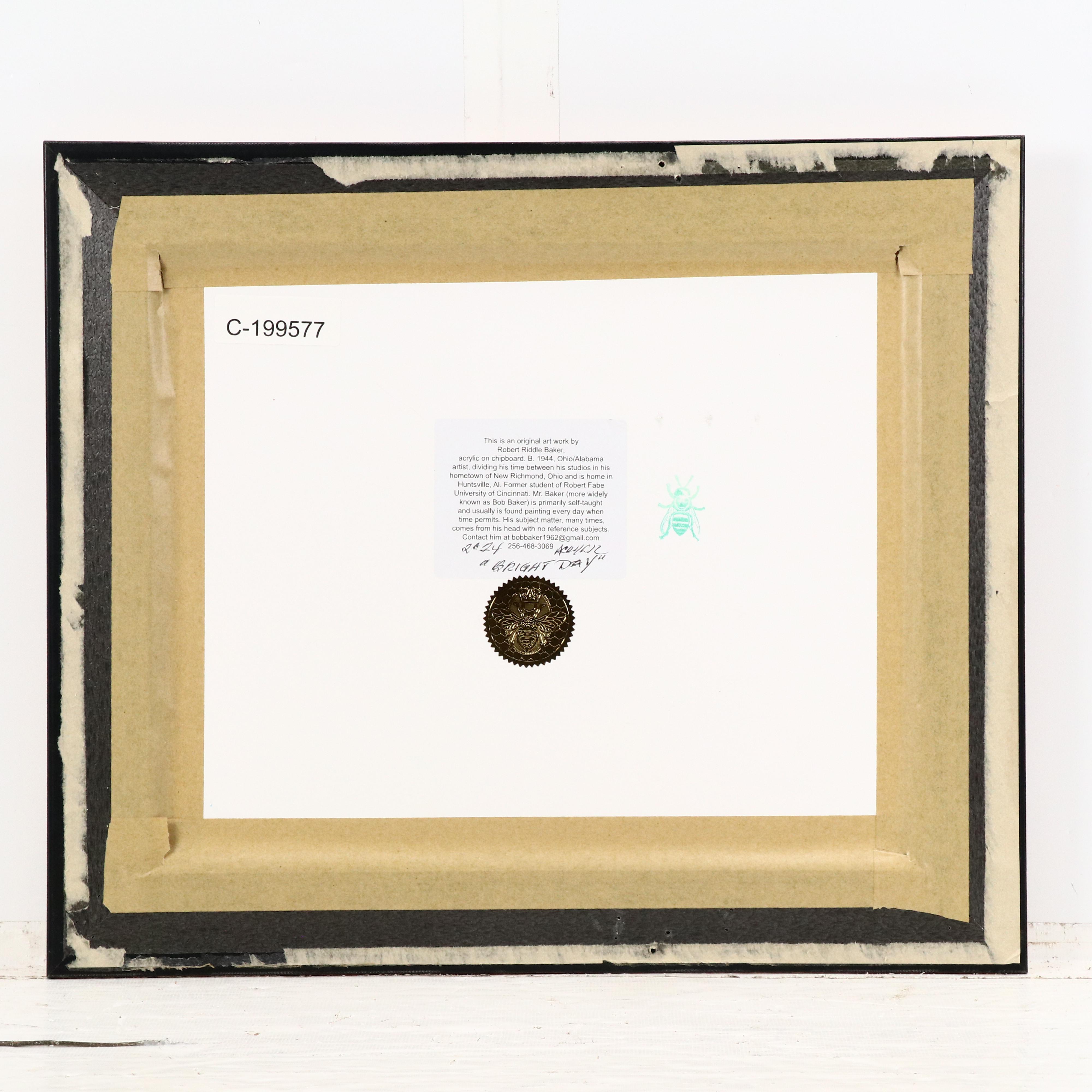 Robert Riddle Baker Landscape Acrylic Painting "Bright Day," 2024