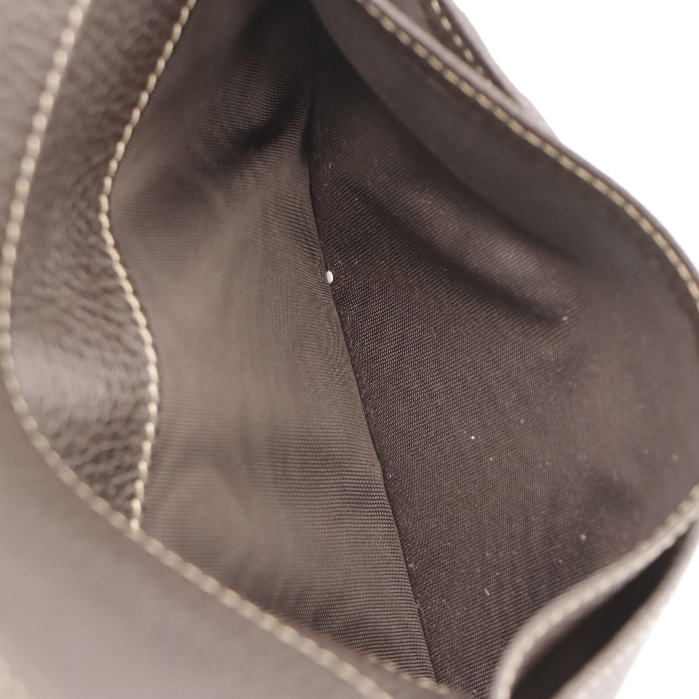 Gucci Eclipse Continental Wallet in GG Crystal Canvas and Brown Grained Leather