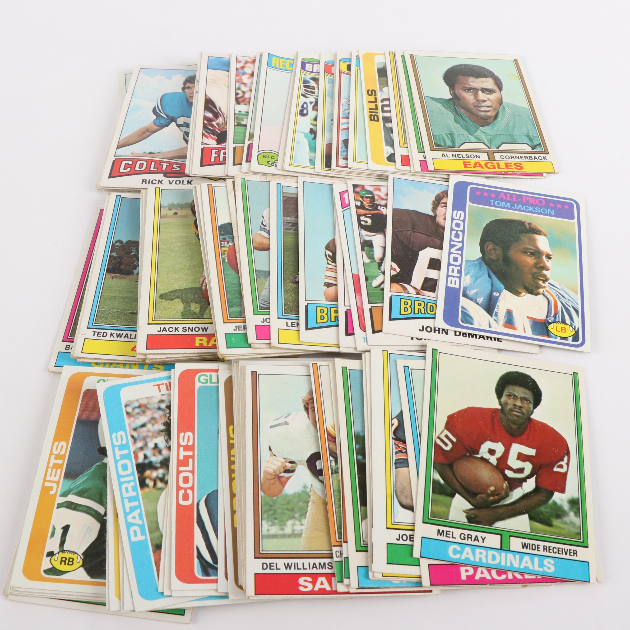 Collection of Baseball and Football Cards, 1970s to 2000s
