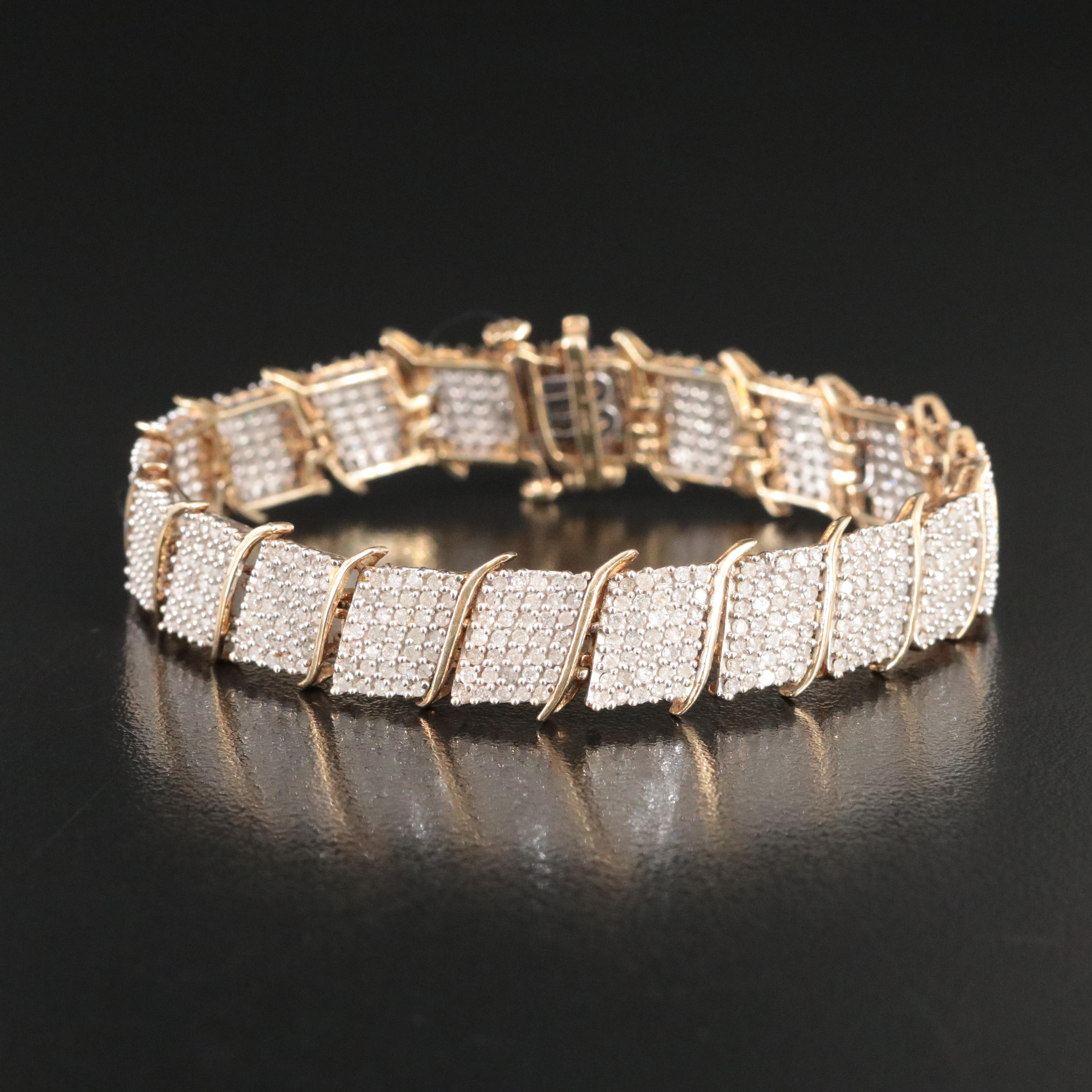 10K 3.00 CTW Diamond Bracelet