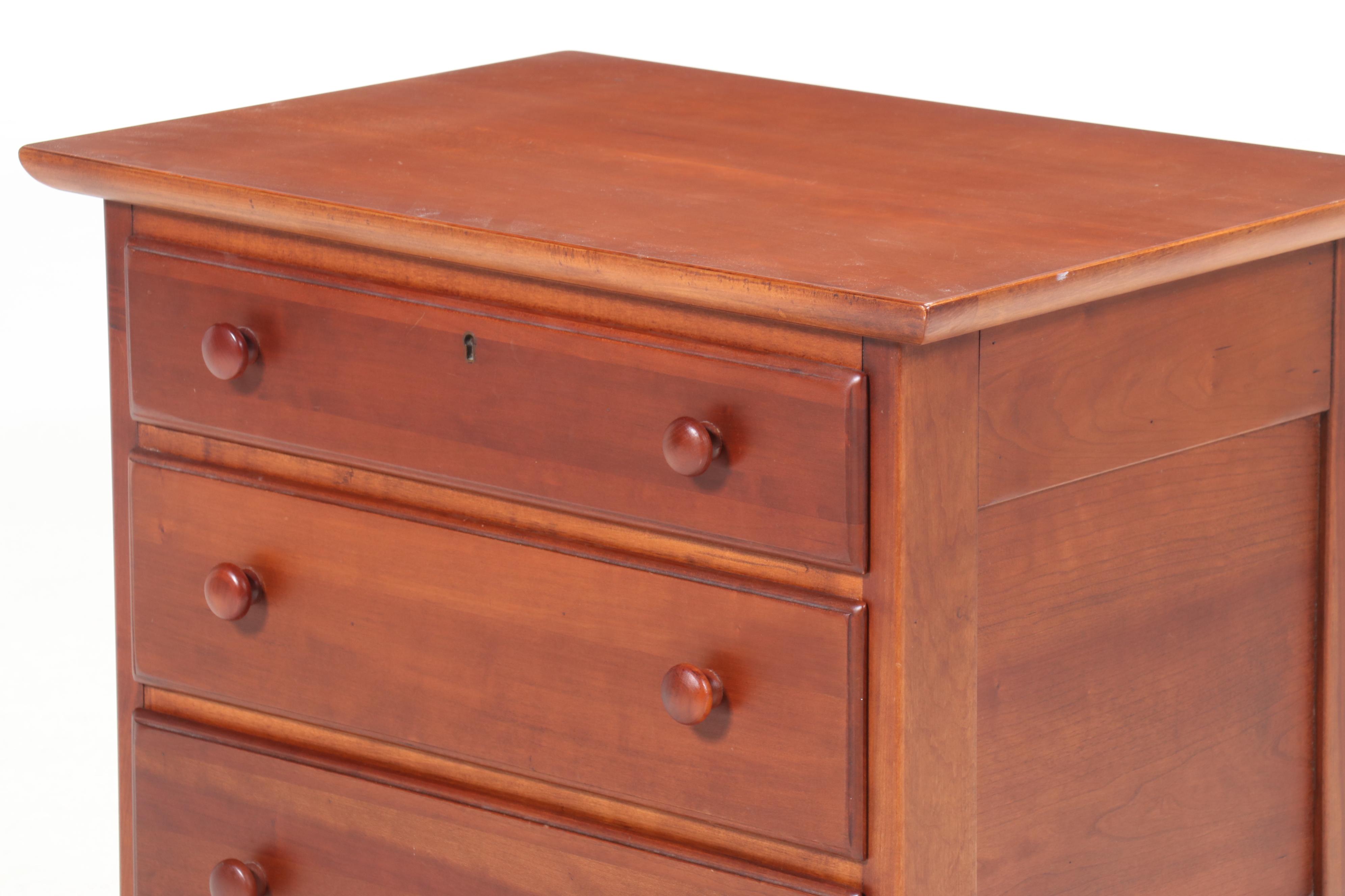 Pair of Lexington Shaker Style Cherry Nightstands