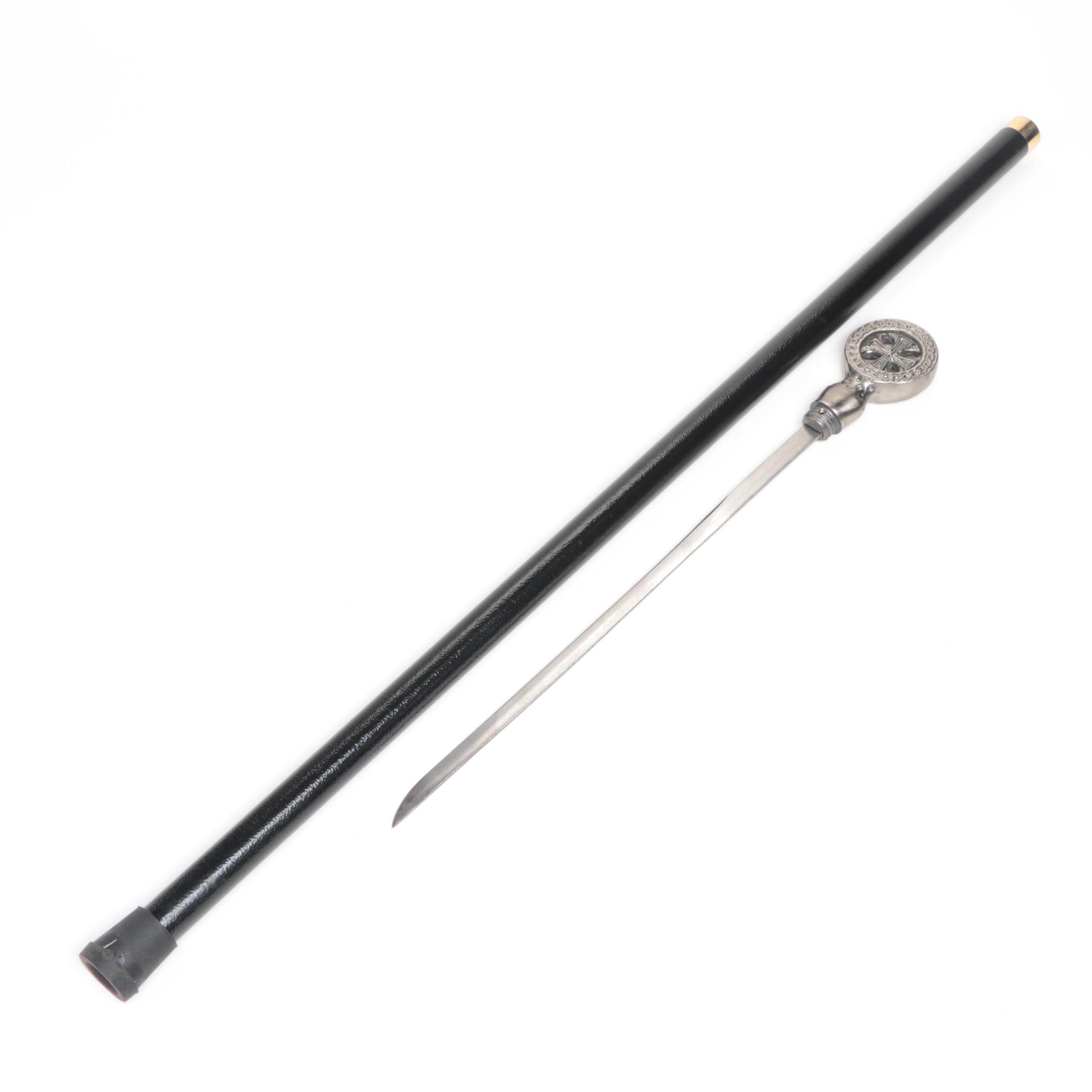 Knights Templar Handled Sword Cane