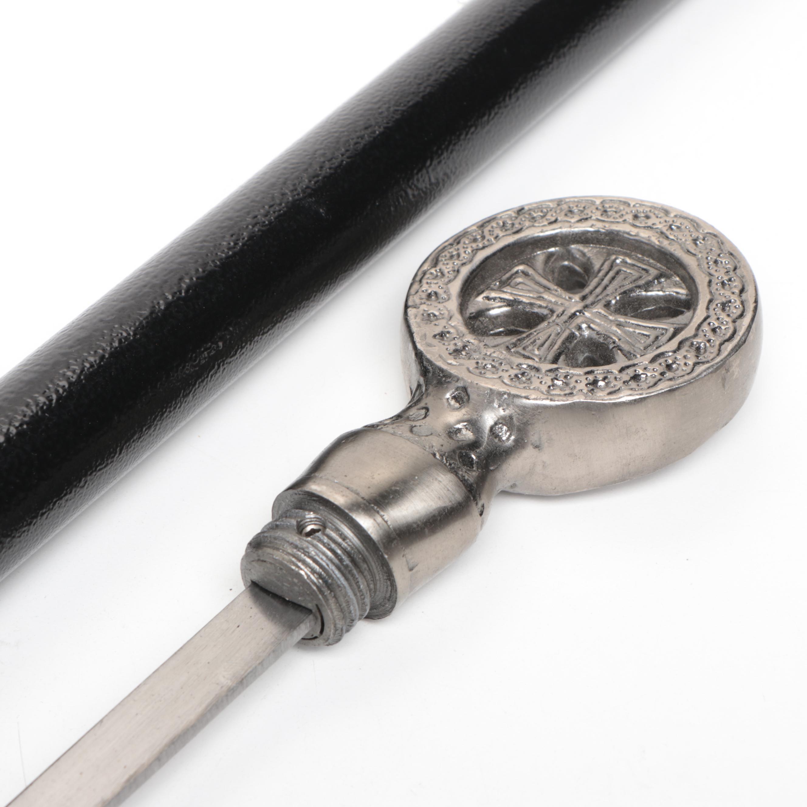 Knights Templar Handled Sword Cane