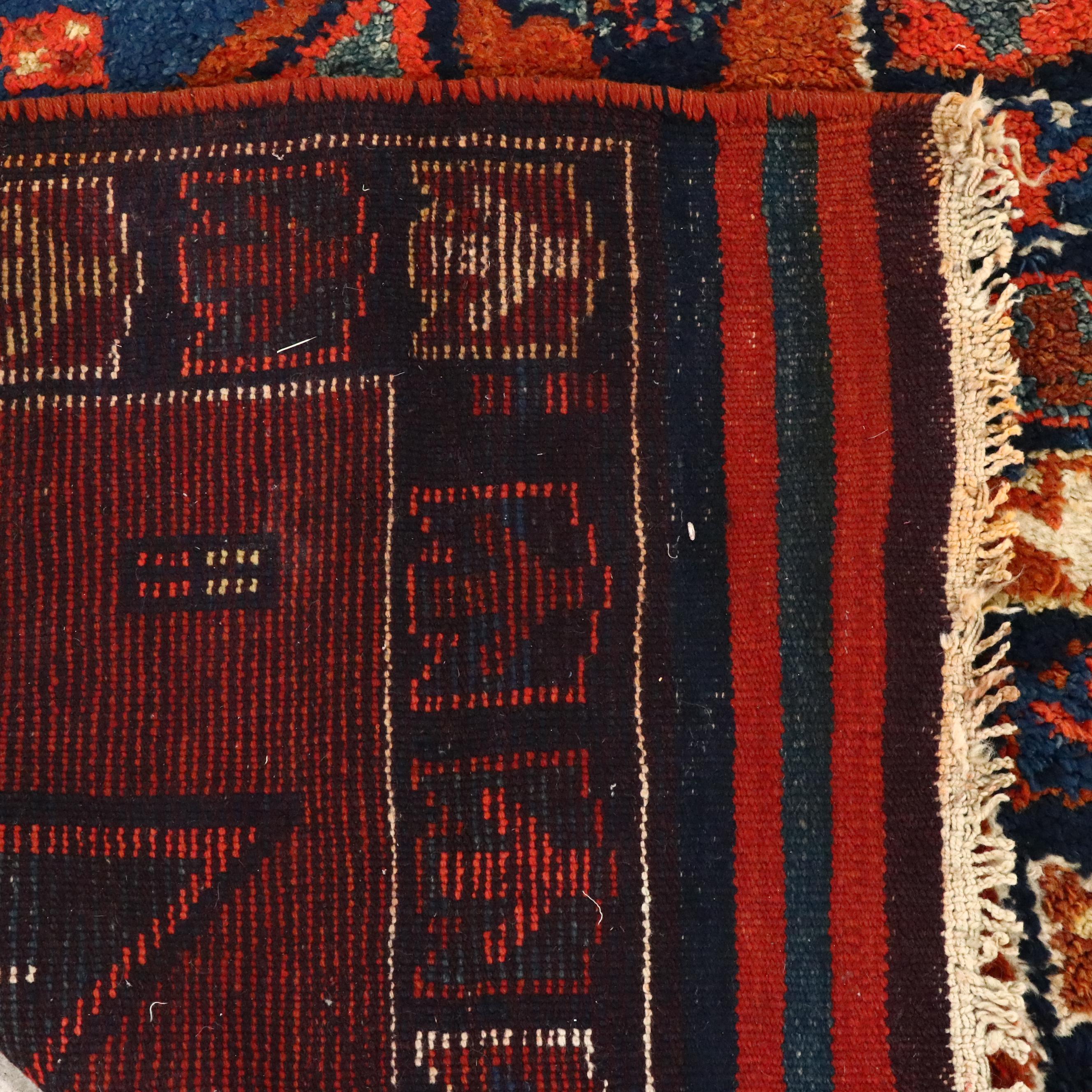 3'8 x 10'11 Hand-Knotted Caucasian Dagestan Long Rug