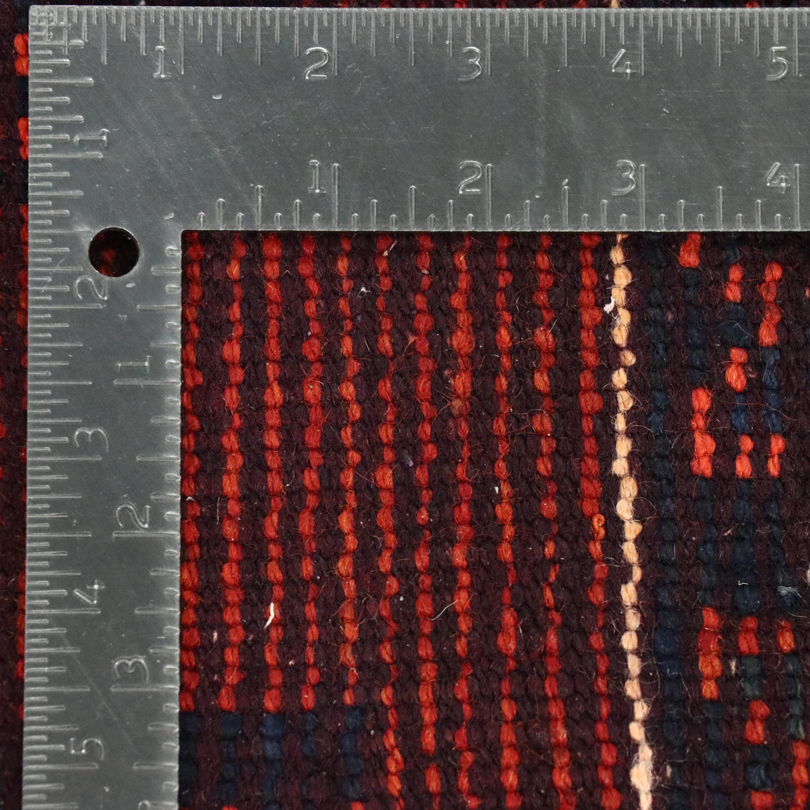 3'8 x 10'11 Hand-Knotted Caucasian Dagestan Long Rug