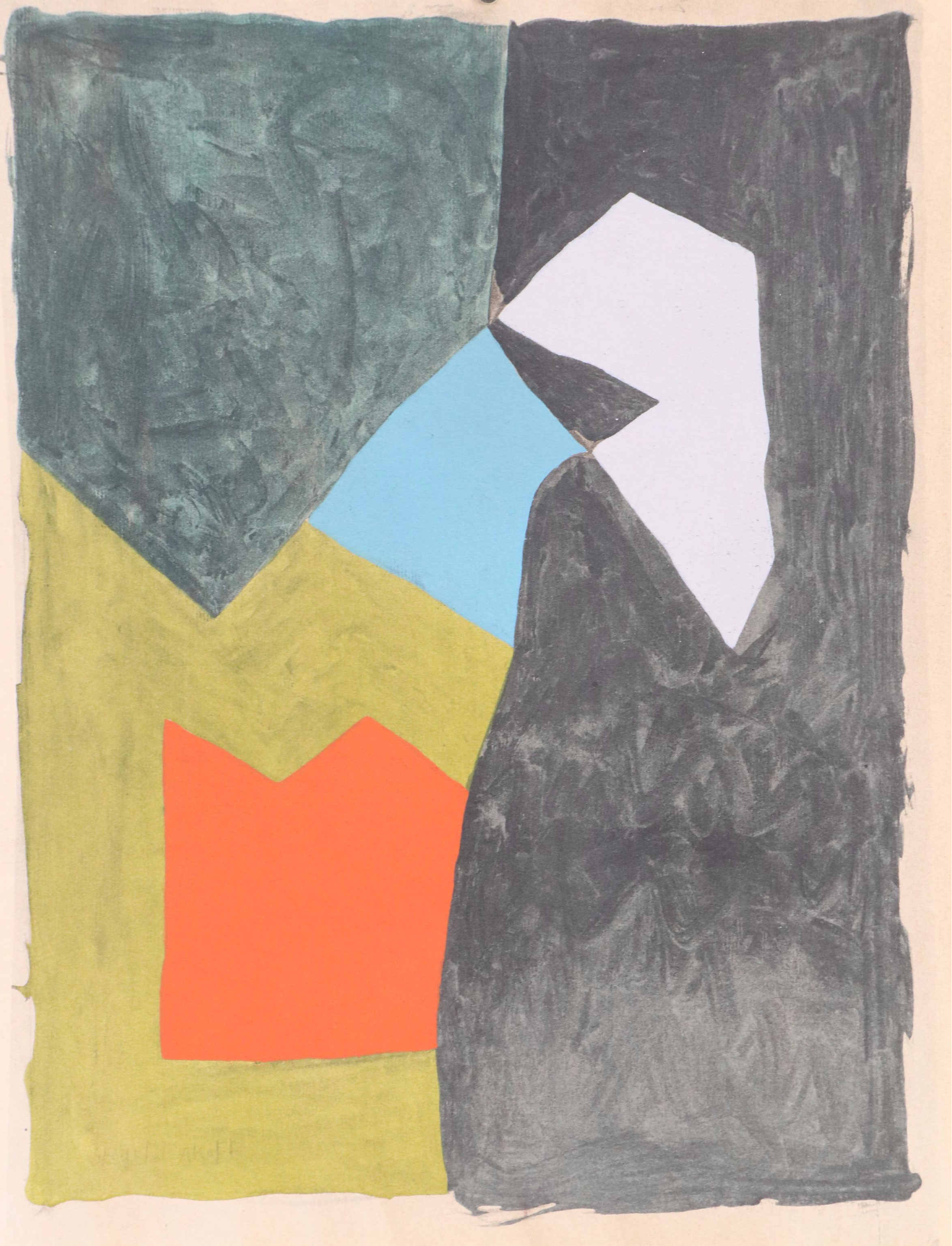 Serge Poliakoff Serigraph for "XX siècle," 1966