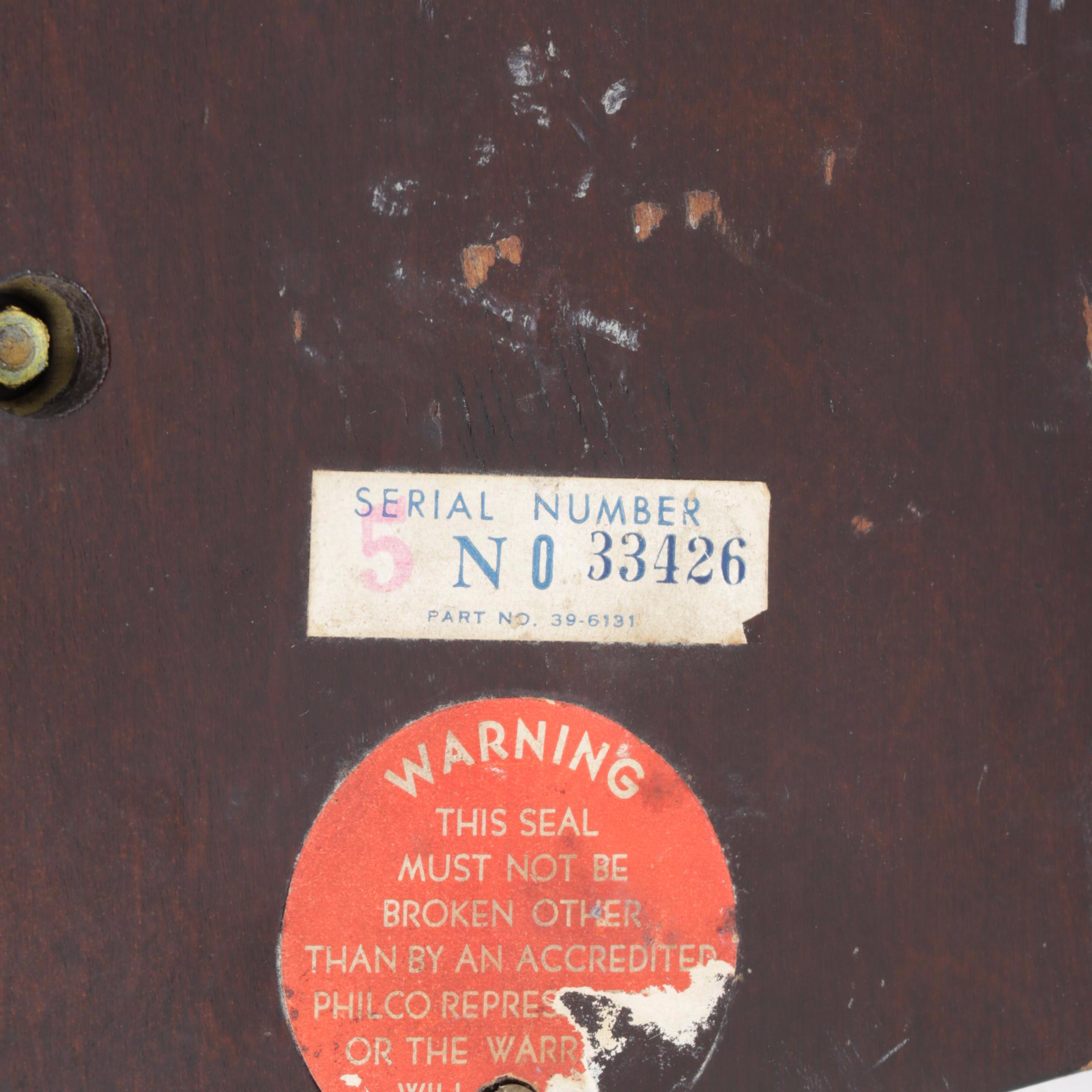 Philco "Mystery" Remote Control for Tube Radio, 1939–1942