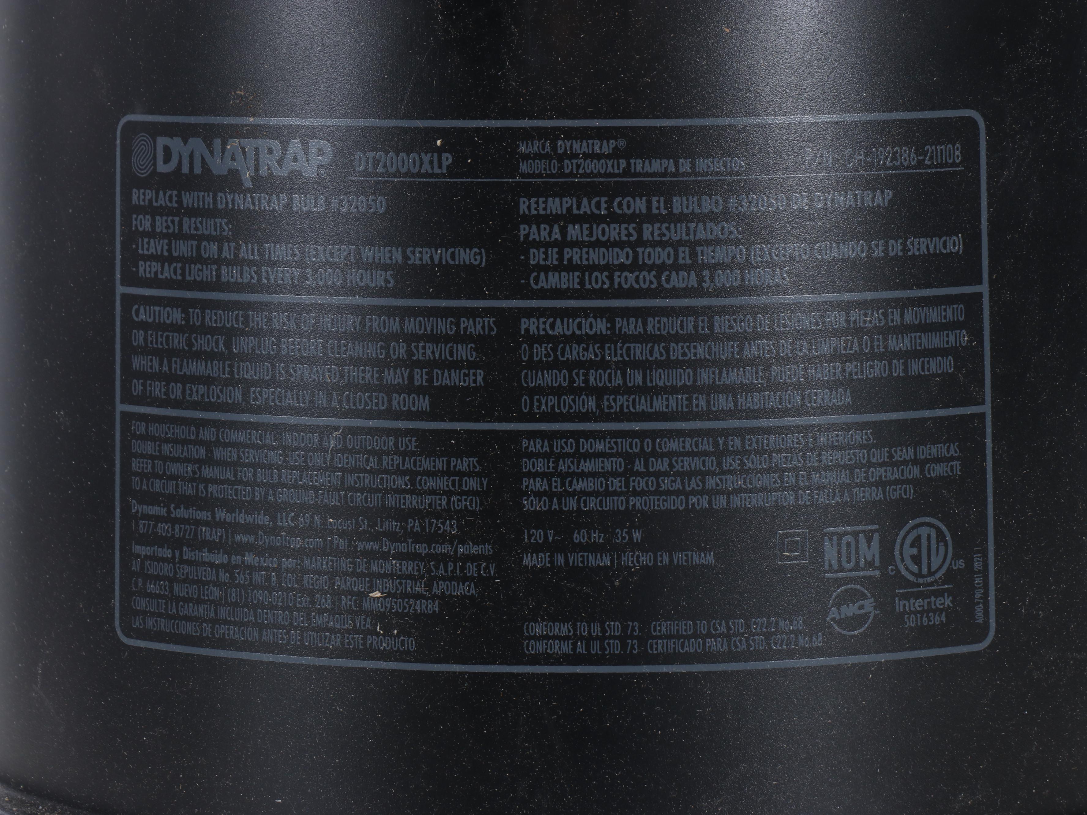Dynatrap XL Insect Trap