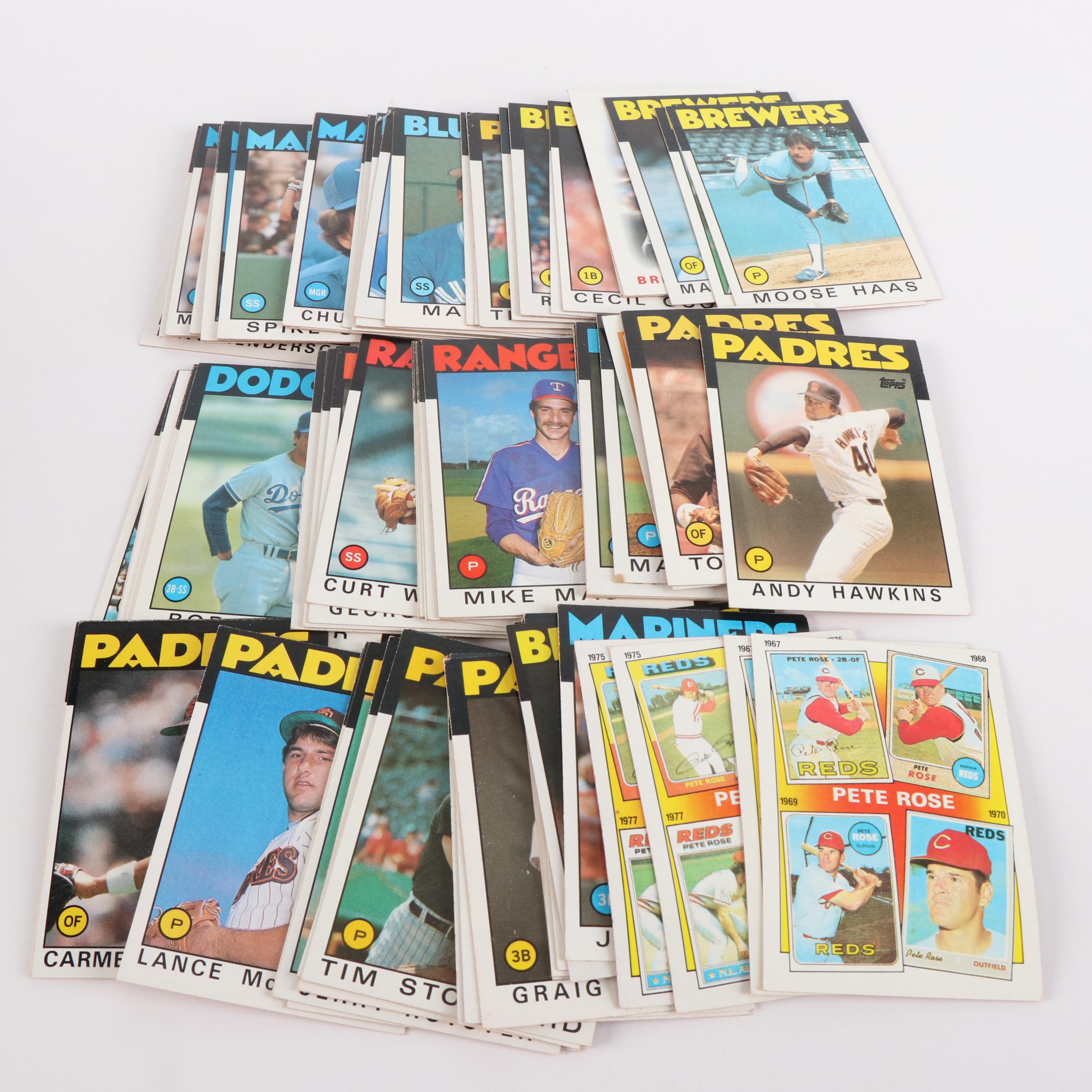 Box of 1978 and 1986 Topps Baseball Cards and More