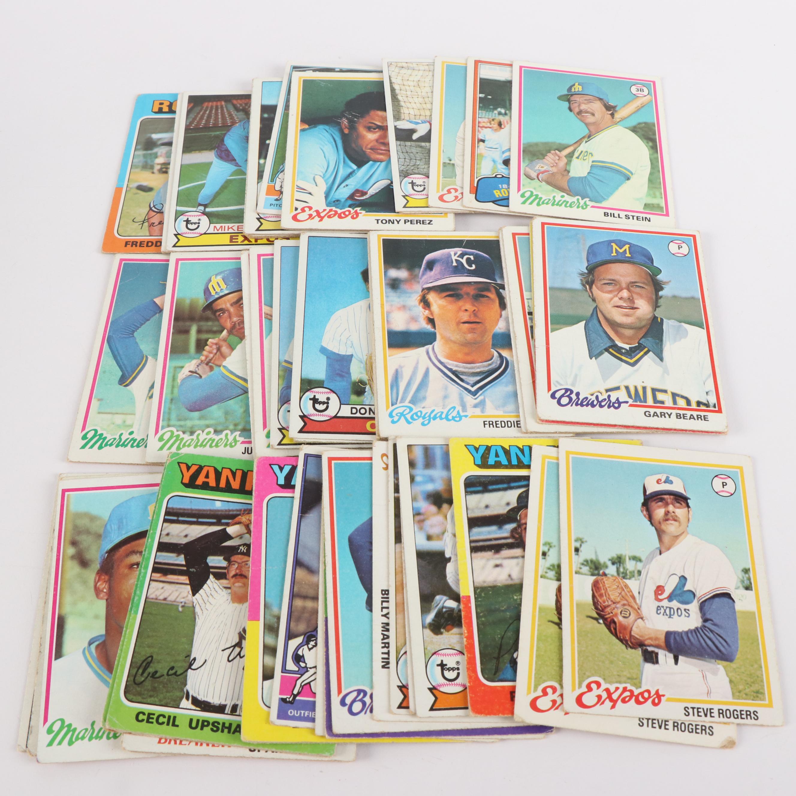 Box of 1978 and 1986 Topps Baseball Cards and More