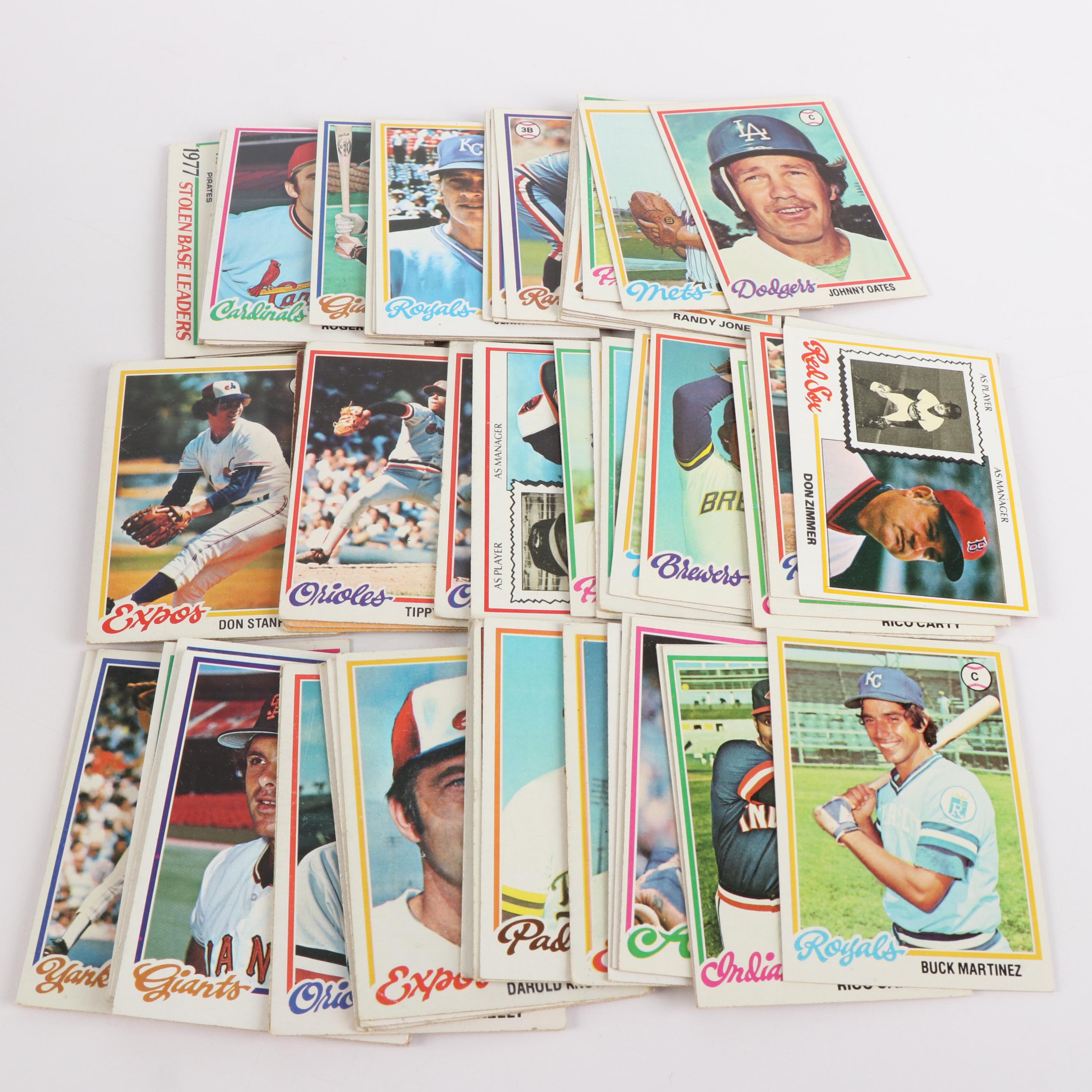 Box of 1978 and 1986 Topps Baseball Cards and More