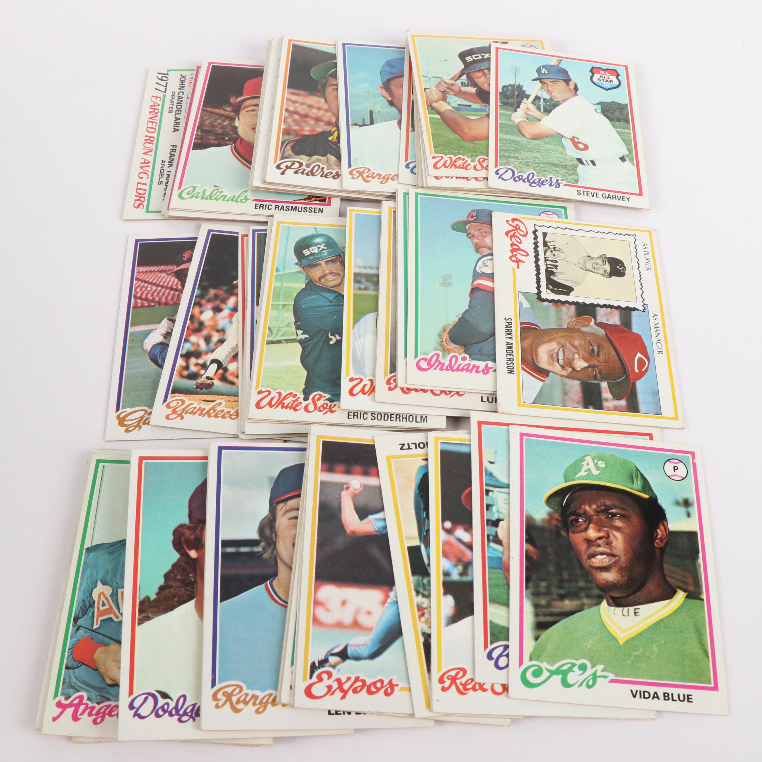 Box of 1978 and 1986 Topps Baseball Cards and More
