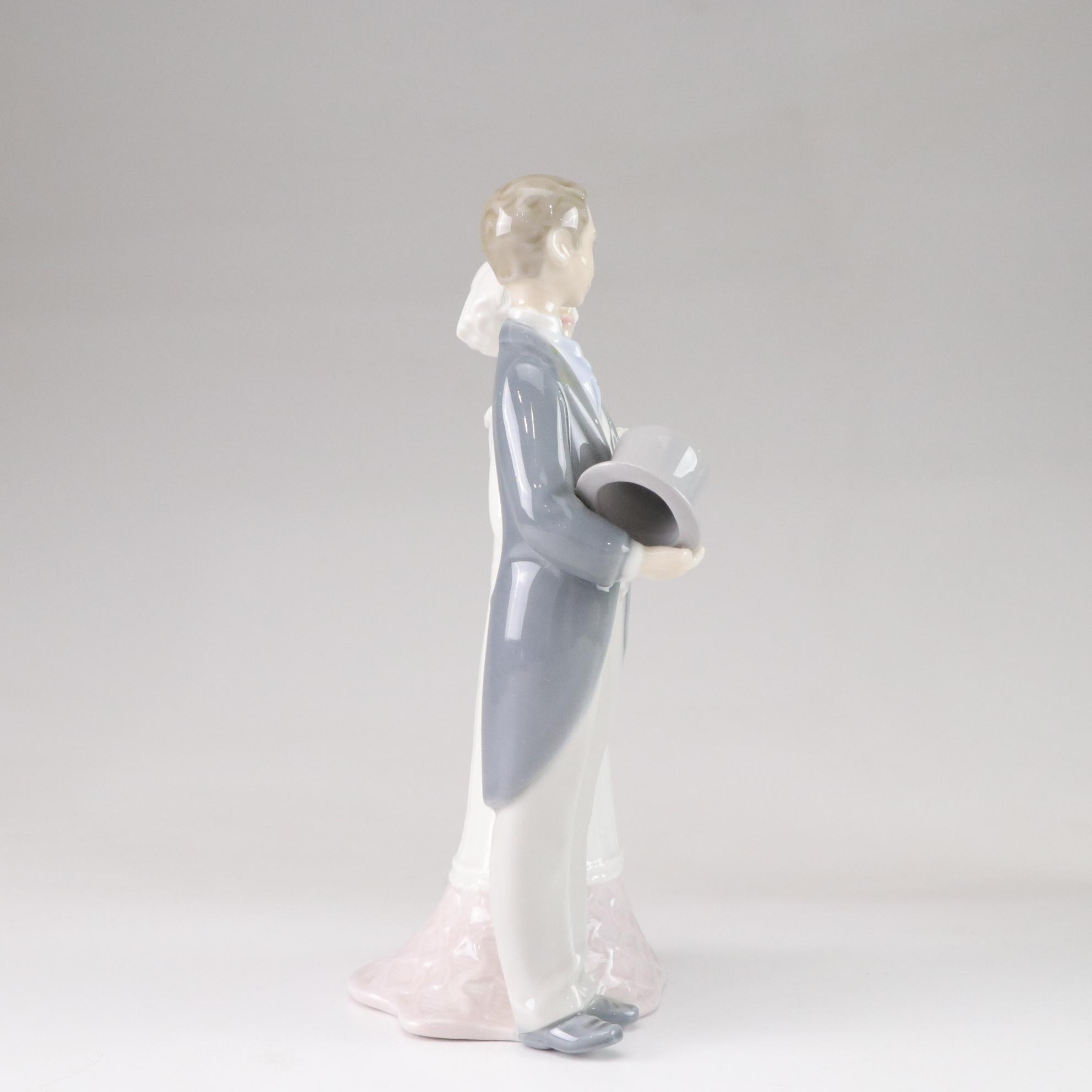 Lladró Wedding Collection "Bride and Groom" in Box, Retired