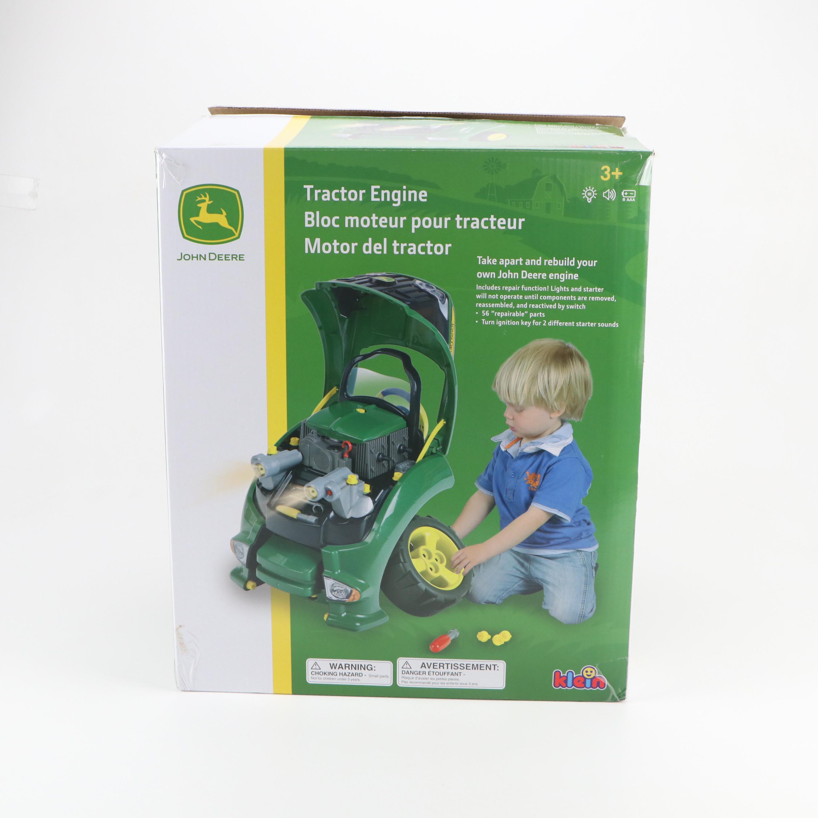 Klein John Deere Toy Tractor Engine