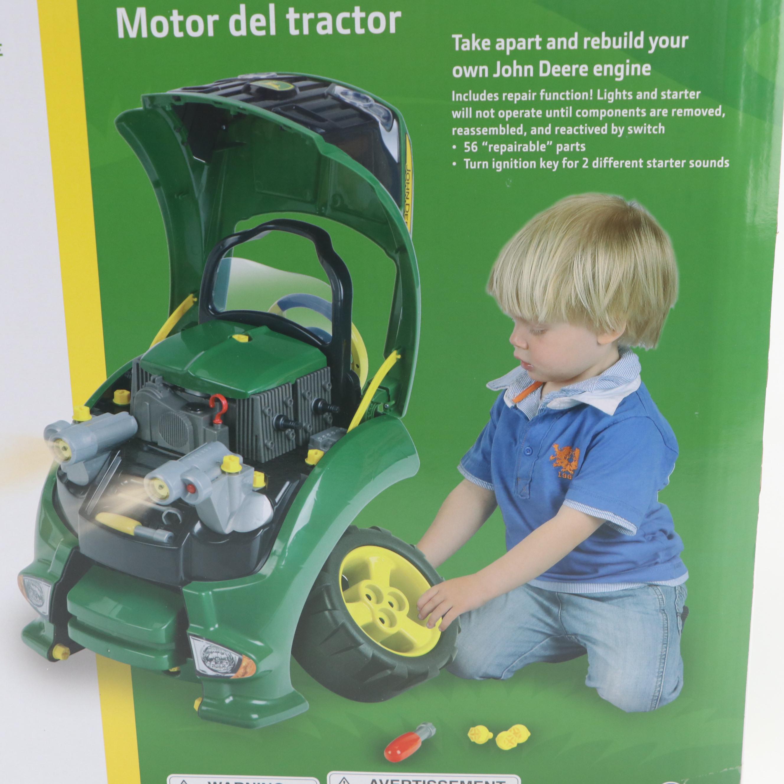 Klein John Deere Toy Tractor Engine