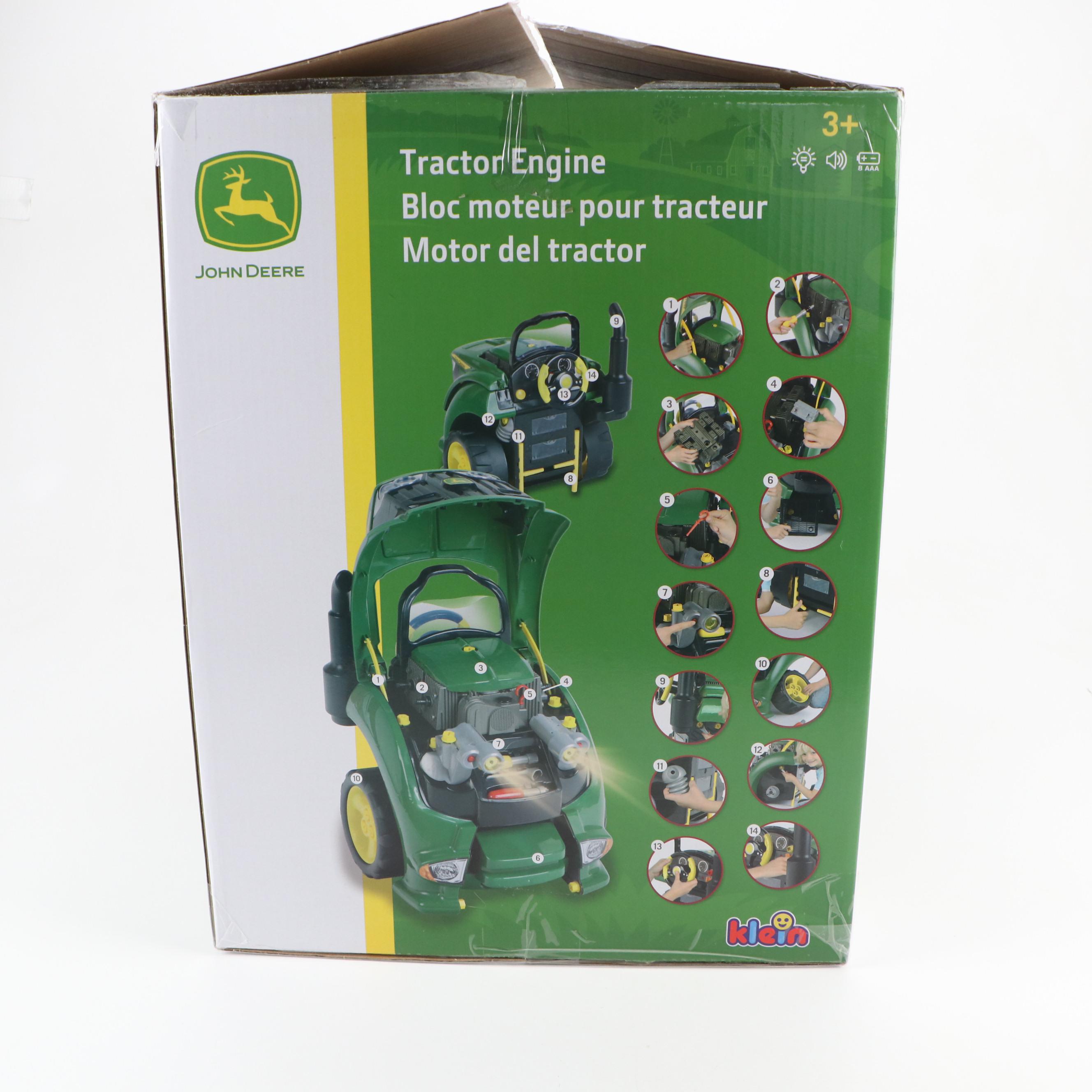 Klein John Deere Toy Tractor Engine