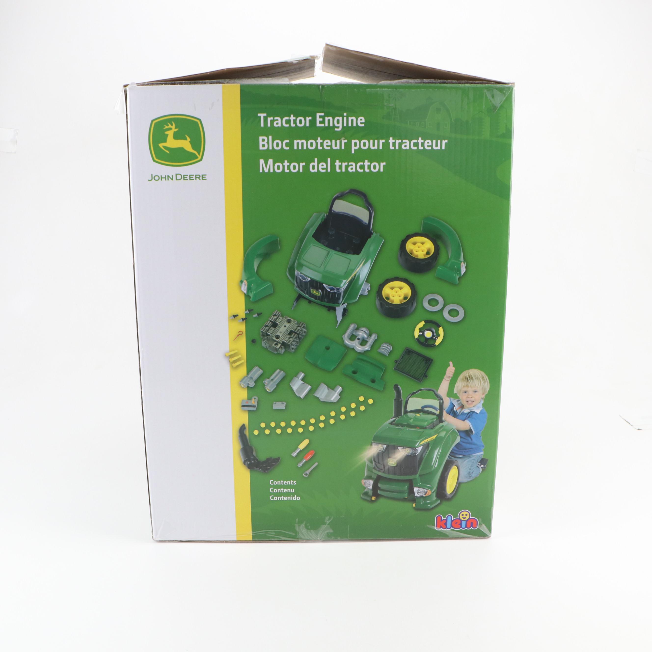 Klein John Deere Toy Tractor Engine
