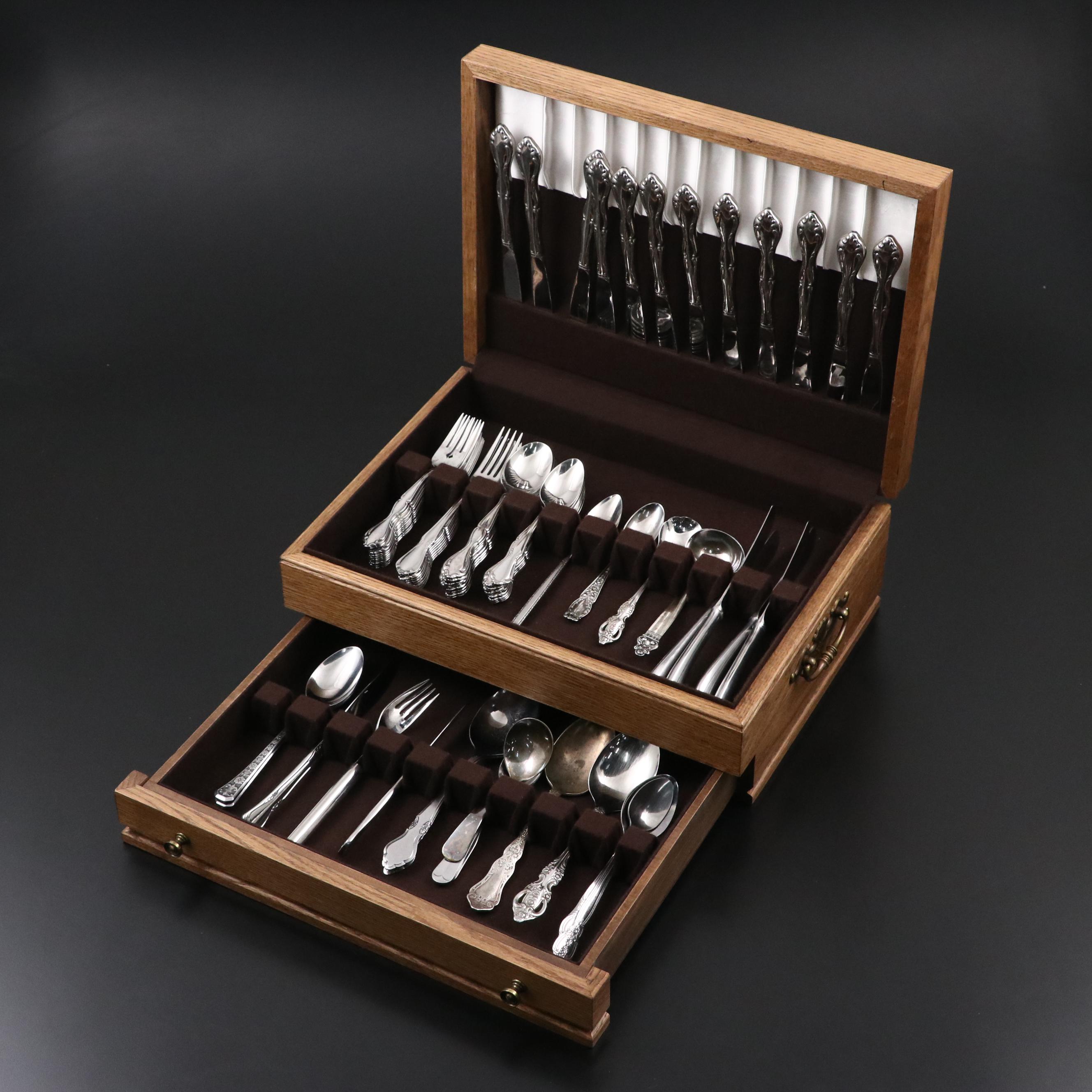 Oneida and Other Stainless Steel and Silver Plate Flatware