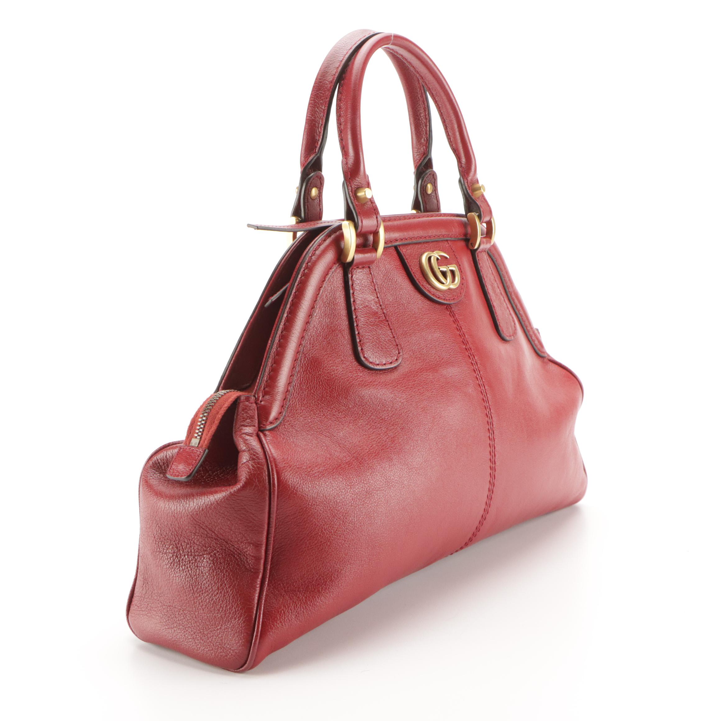 Gucci Re(Belle) Two-Way Bag in Cherry Red Lux Grained Leather