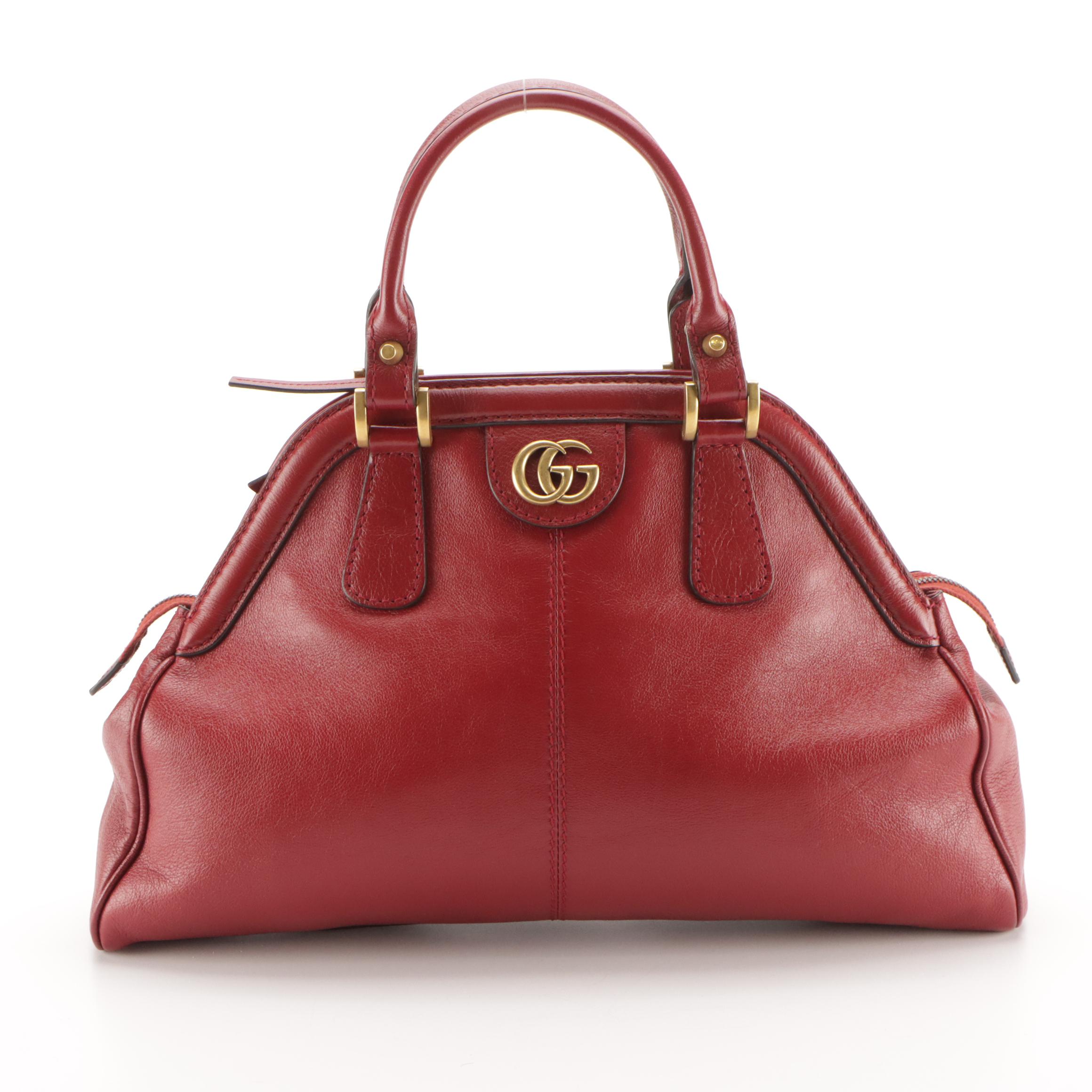 Gucci Re(Belle) Two-Way Bag in Cherry Red Lux Grained Leather