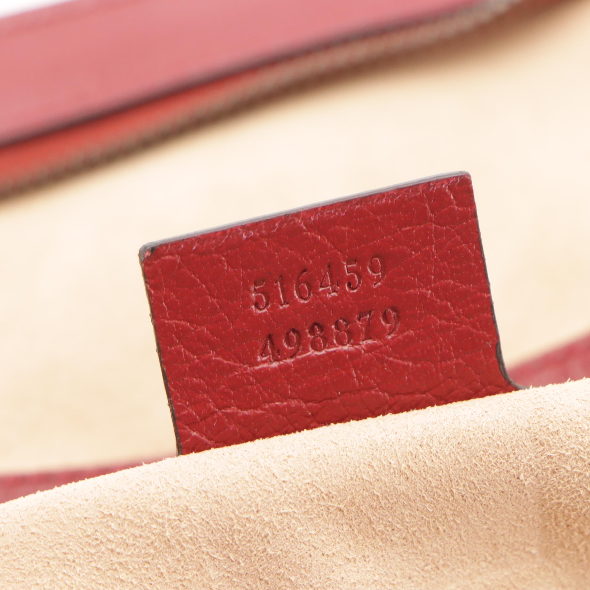 Gucci Re(Belle) Two-Way Bag in Cherry Red Lux Grained Leather