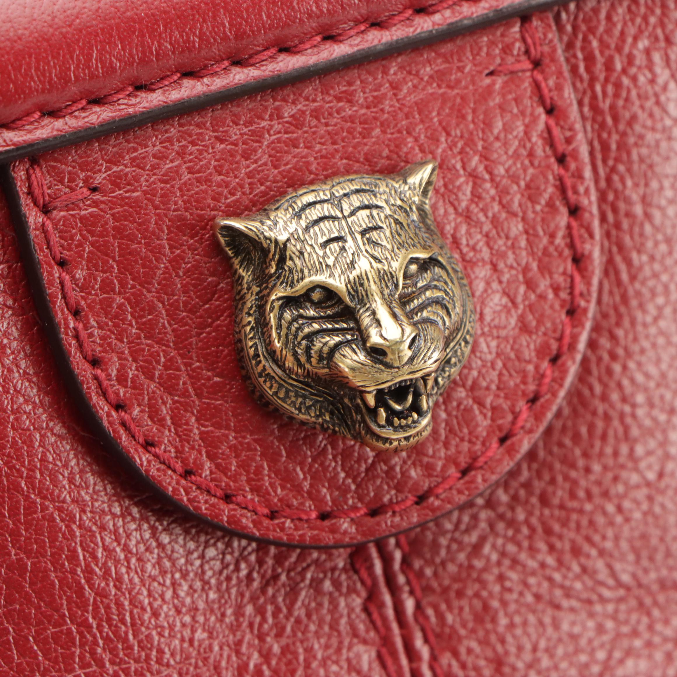 Gucci Re(Belle) Two-Way Bag in Cherry Red Lux Grained Leather