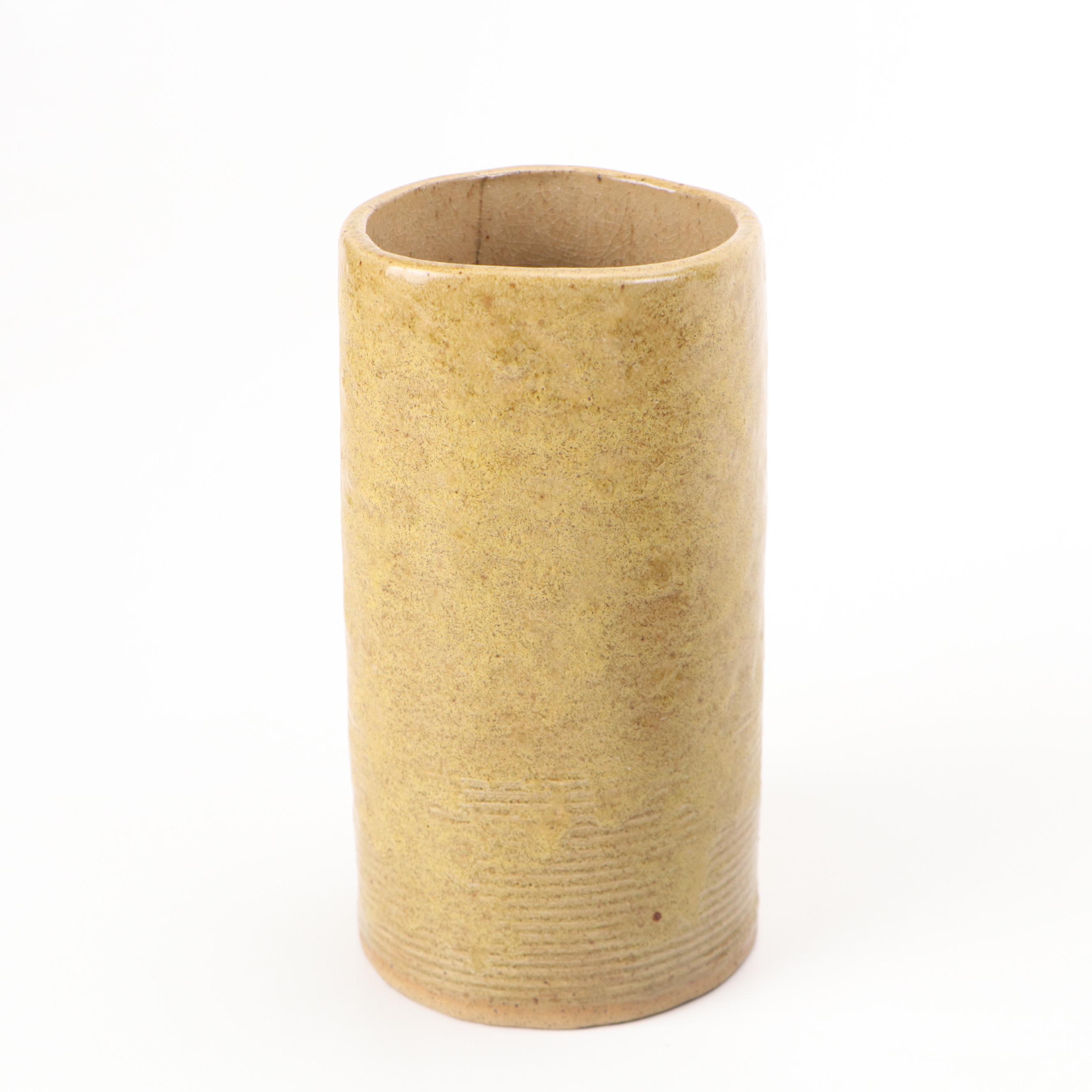 Parsley Pottery Drip Glaze Oil Dispenser Bottle and Other Ceramic Vases