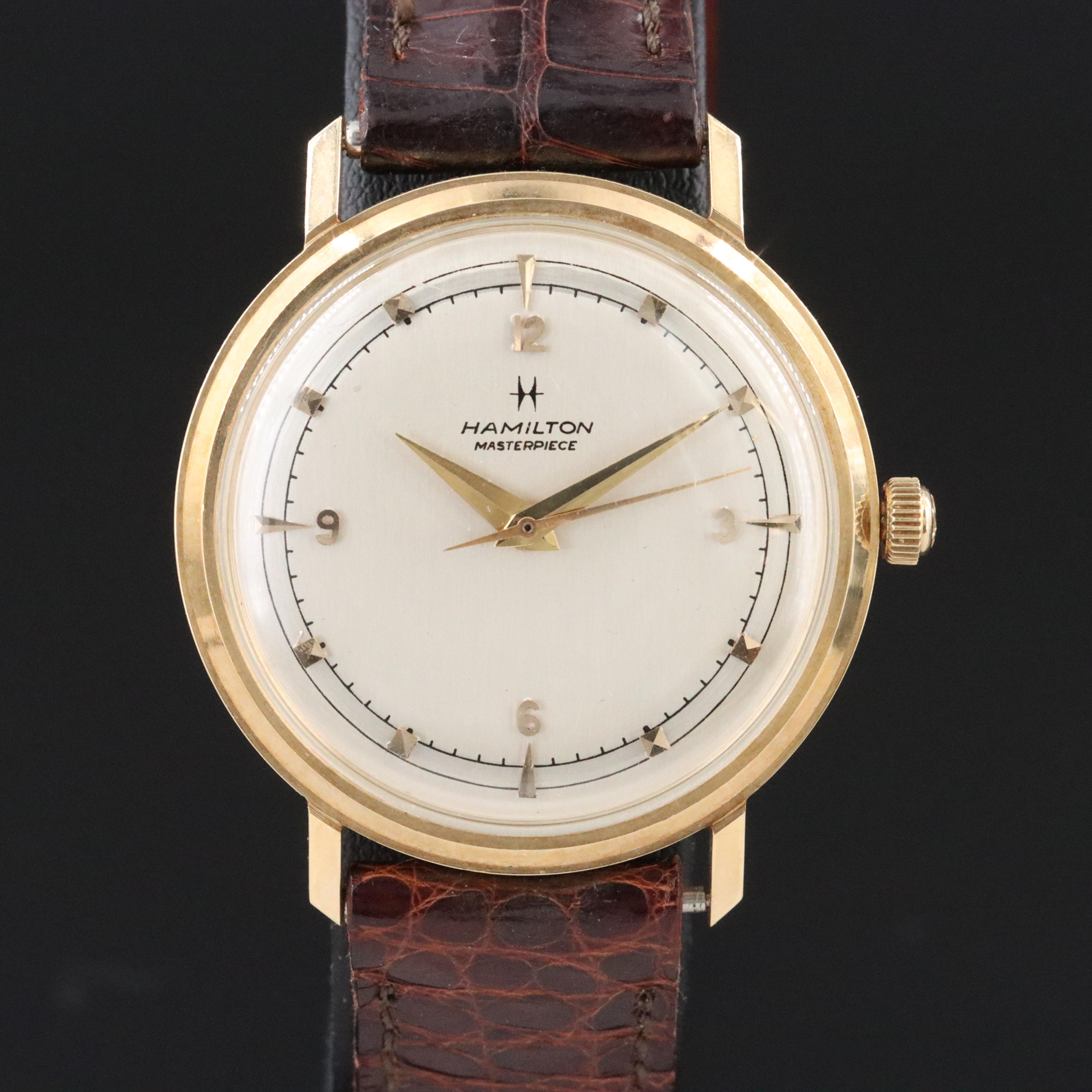 Hamilton 14K Gold 25 Year Service Award Watch