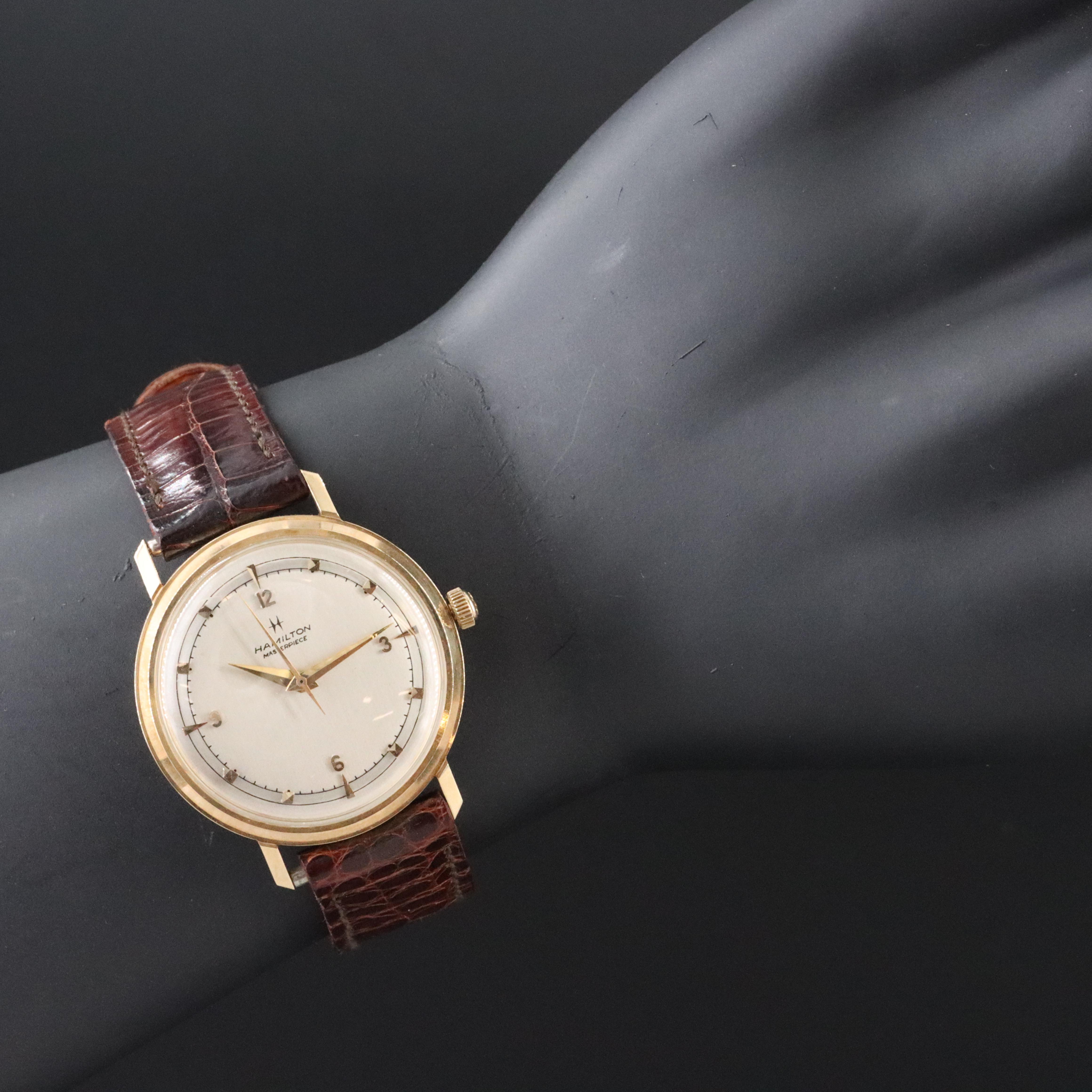 Hamilton 14K Gold 25 Year Service Award Watch