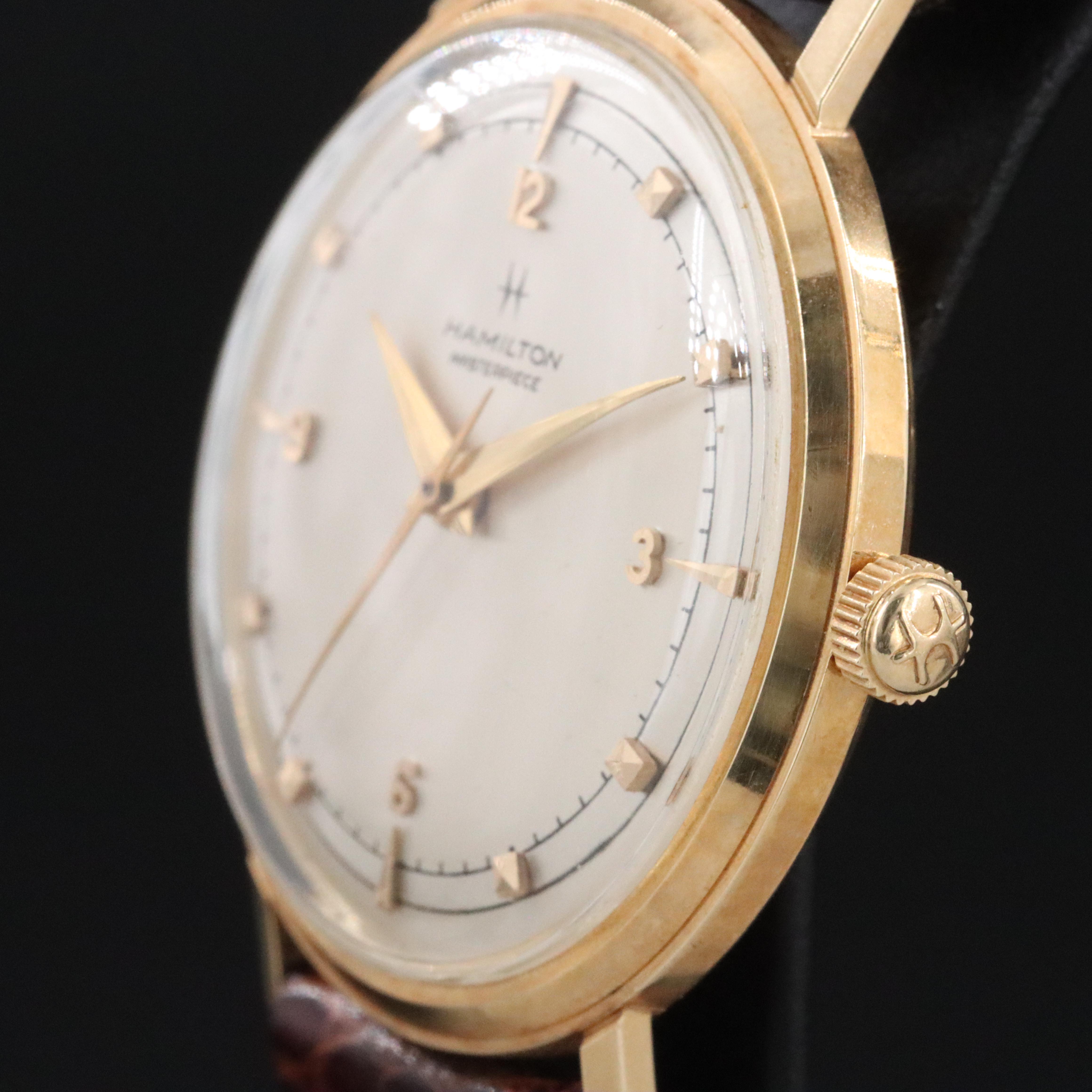 Hamilton 14K Gold 25 Year Service Award Watch