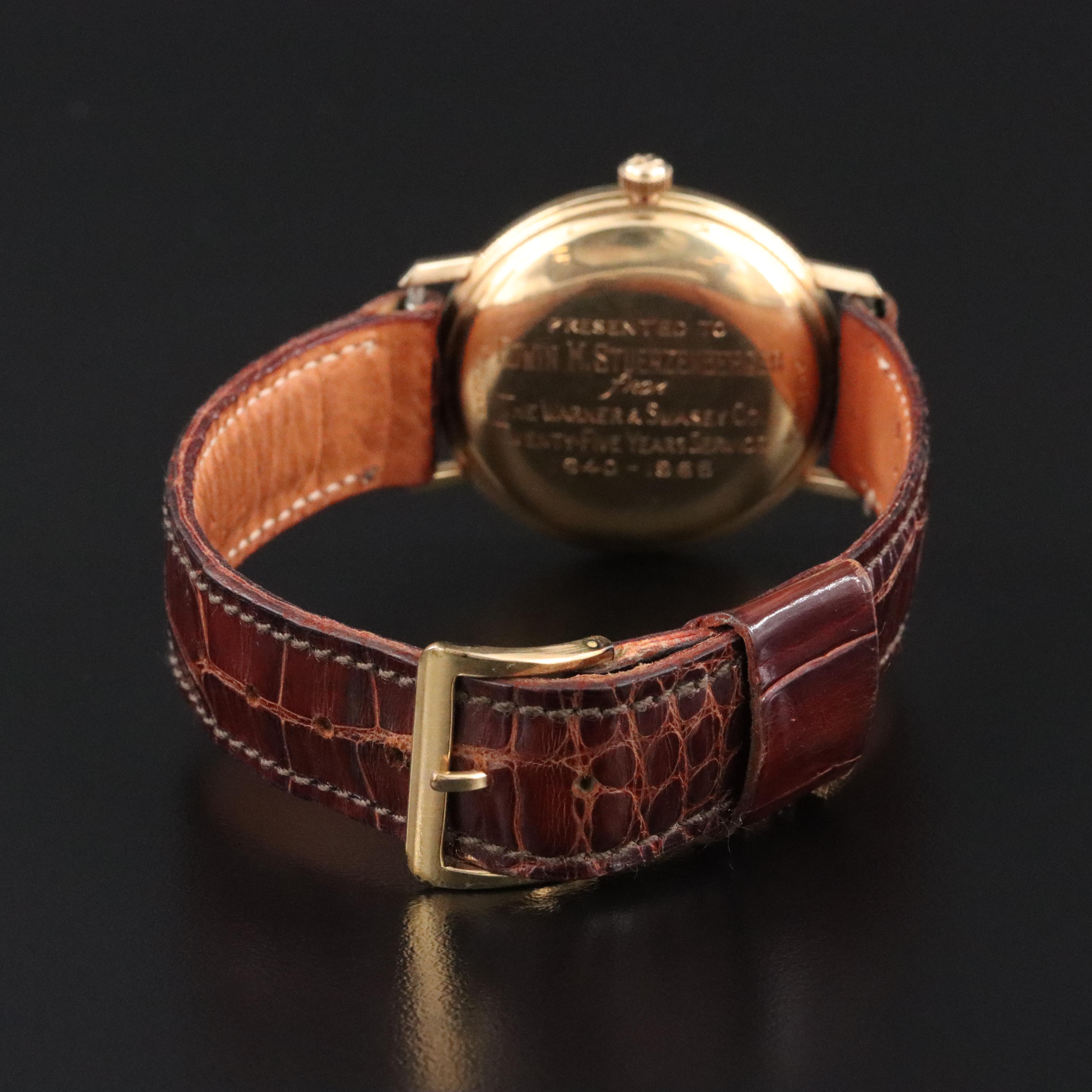 Hamilton 14K Gold 25 Year Service Award Watch