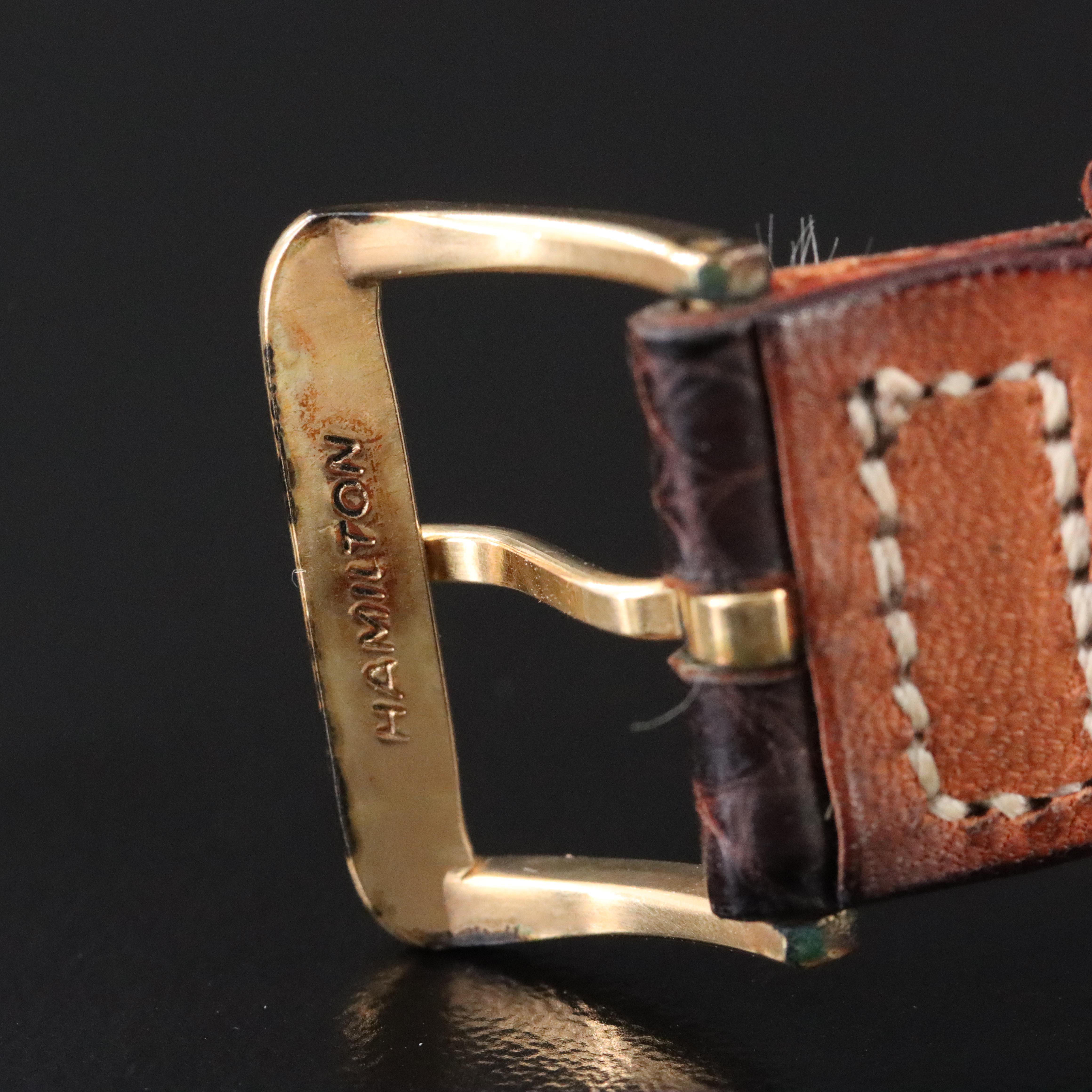 Hamilton 14K Gold 25 Year Service Award Watch