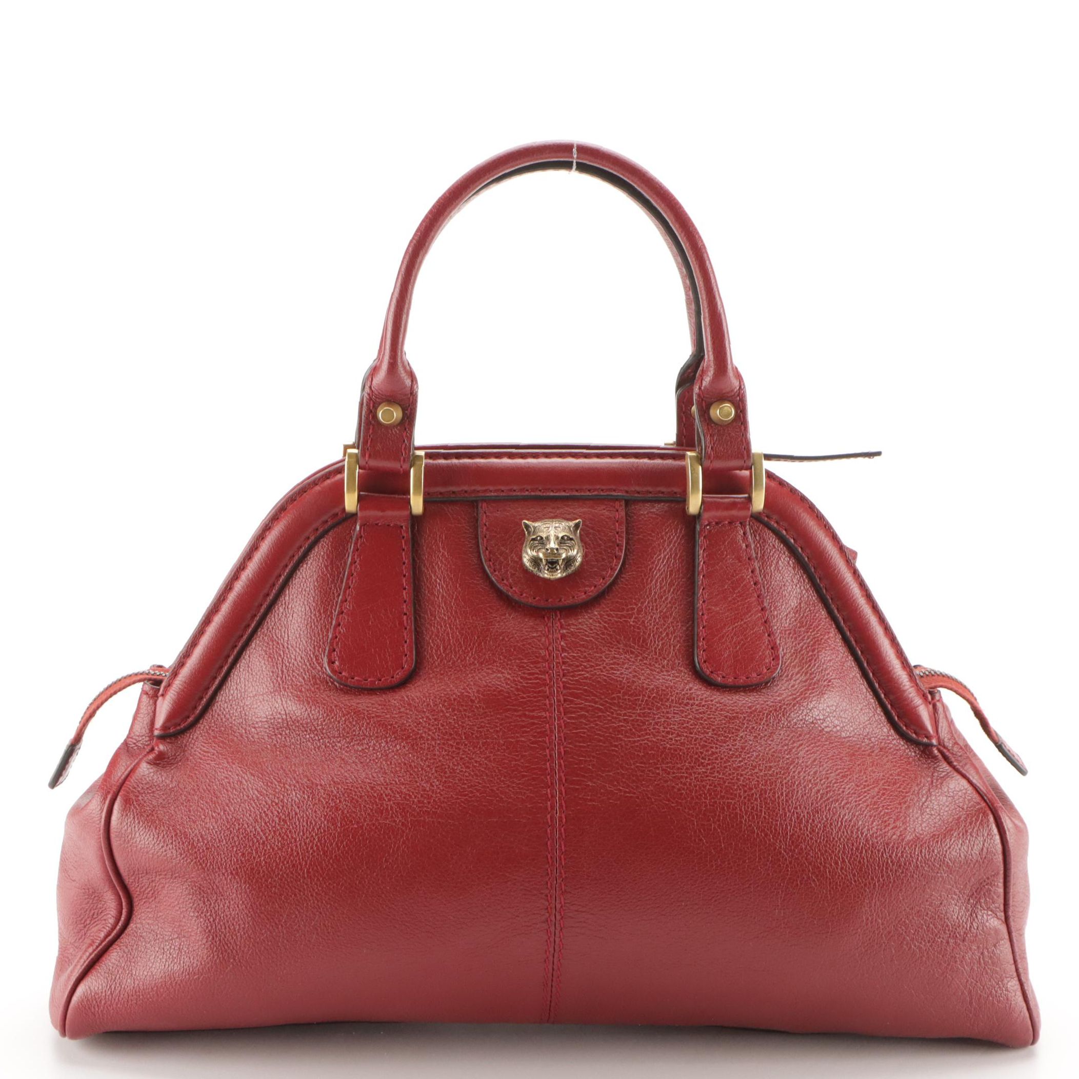 Gucci Re(Belle) Two-Way Bag in Cherry Red Lux Grained Leather