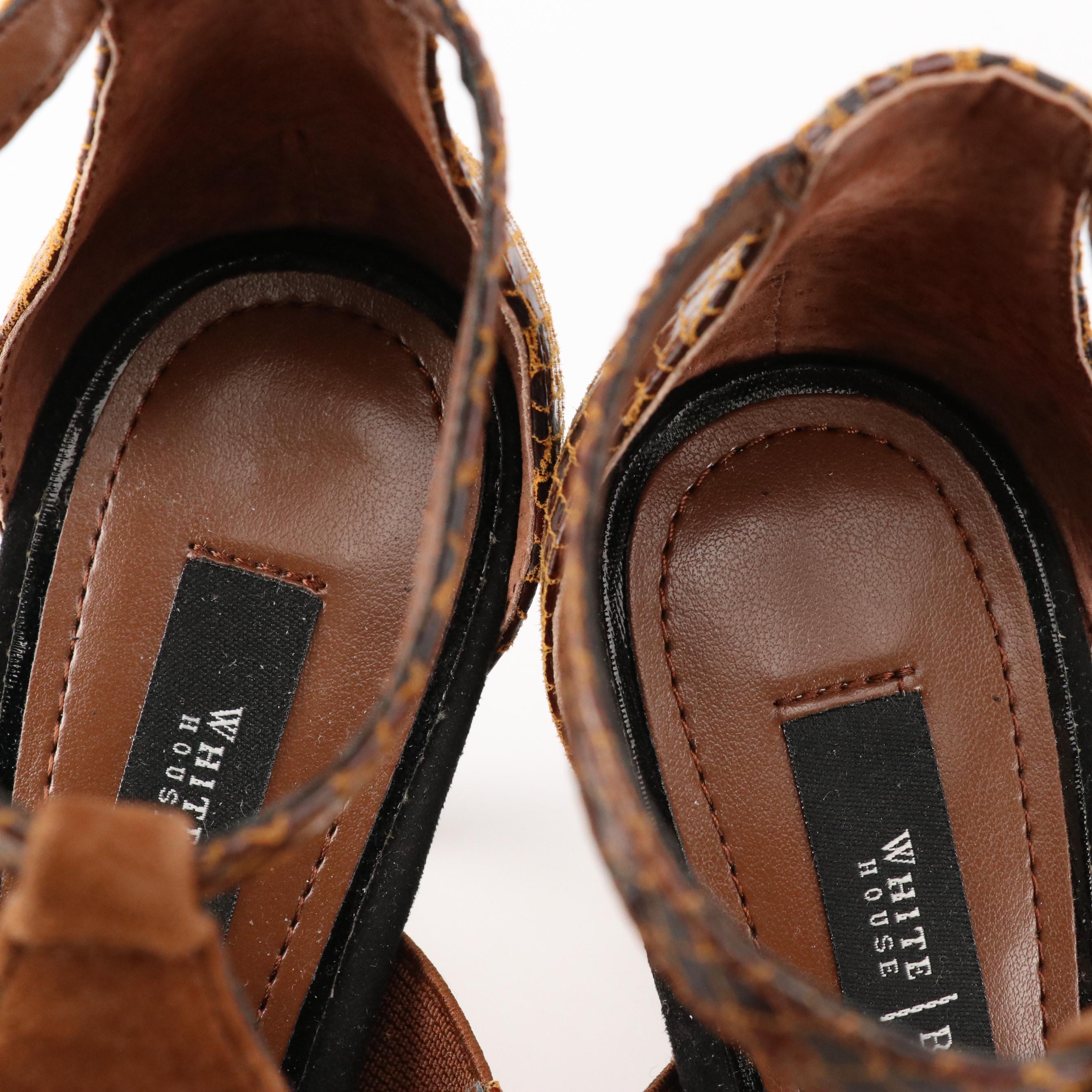 BCBGirls Slingback Pumps and White House Black Market "Katy" Sandals with Box