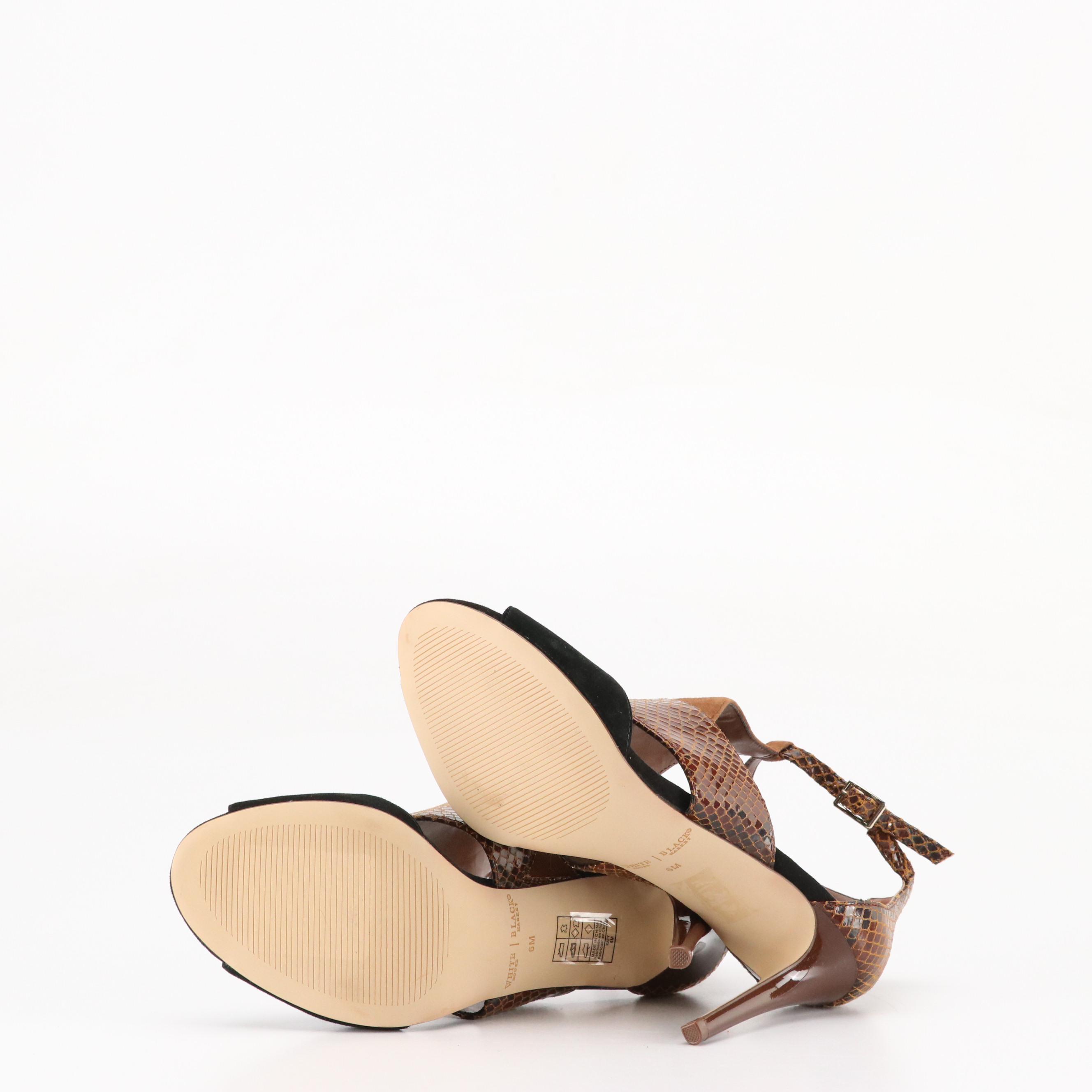 BCBGirls Slingback Pumps and White House Black Market "Katy" Sandals with Box