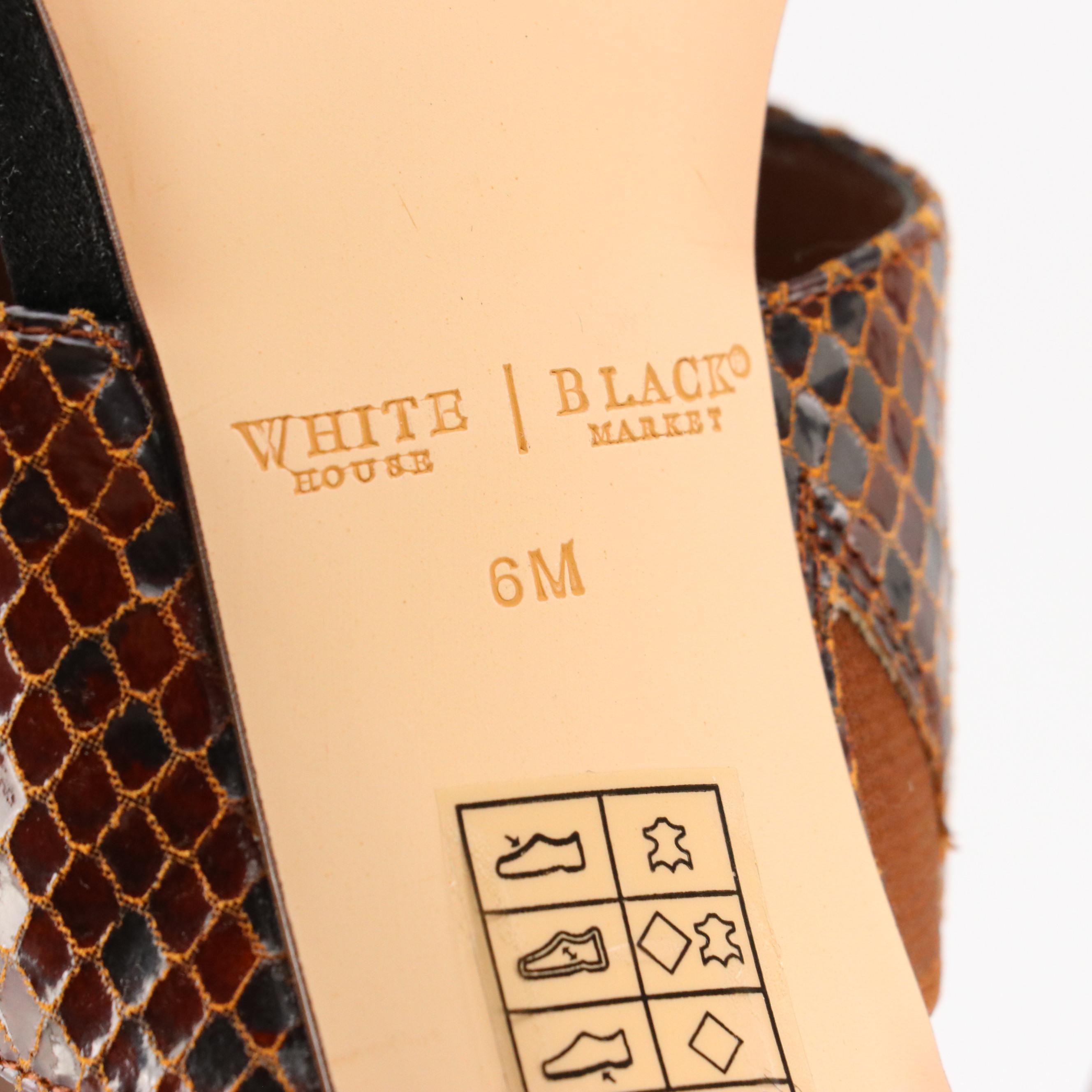 BCBGirls Slingback Pumps and White House Black Market "Katy" Sandals with Box