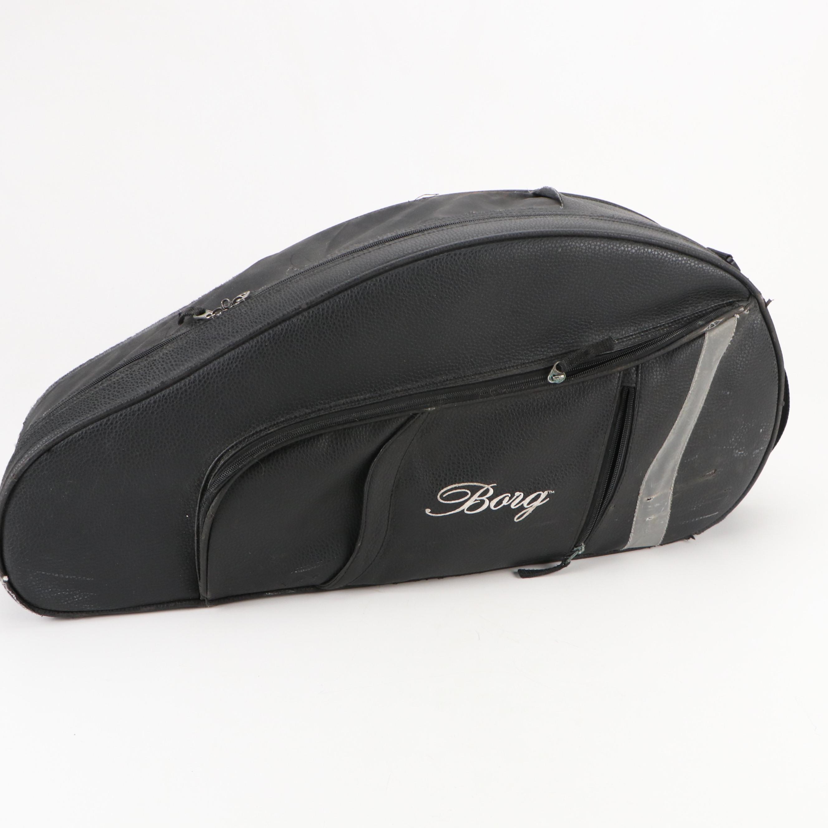 Borg Lacquered Brass and Nickle Alto Saxophone with Padded Vinyl Travel Case