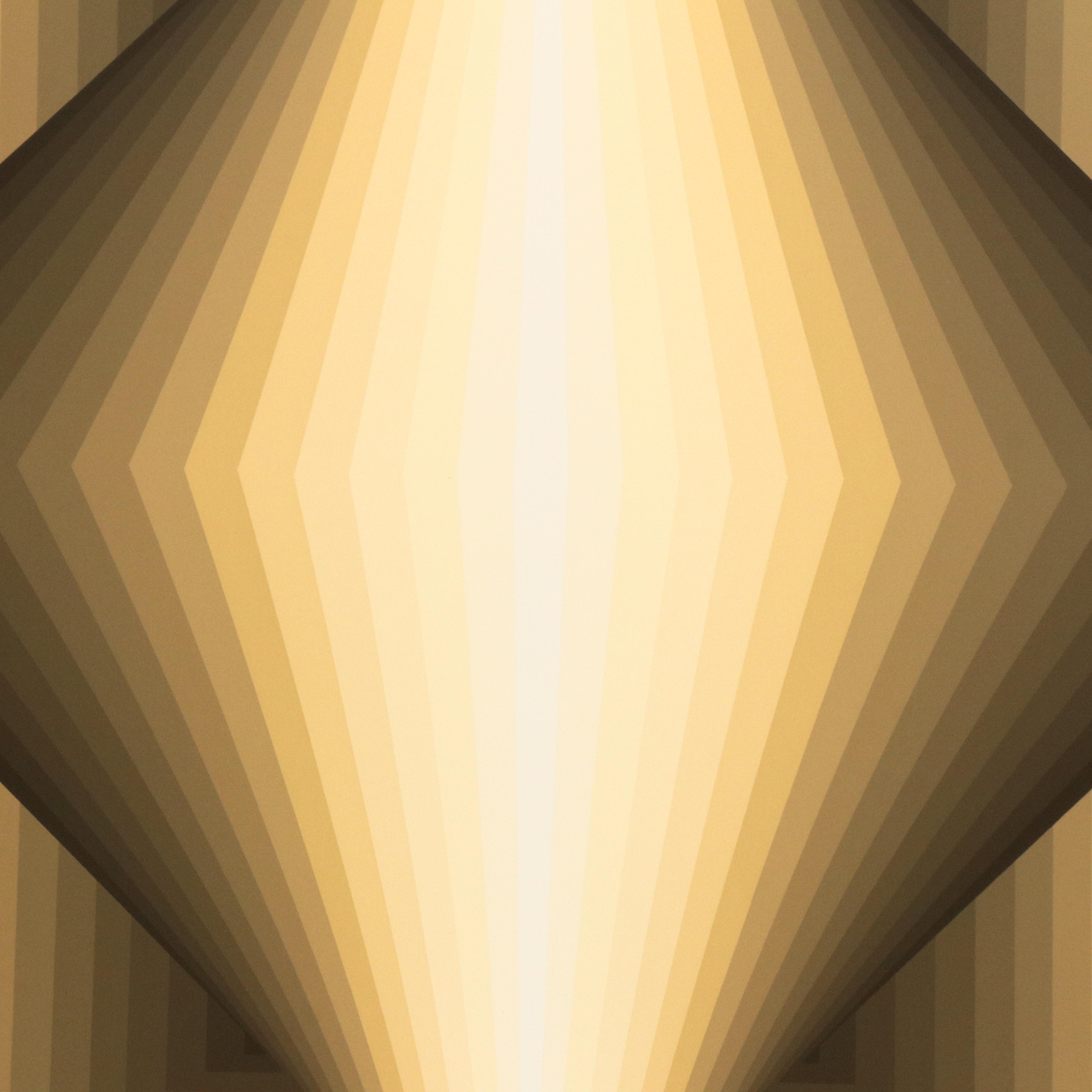 Jürgen Peters Op Art Serigraph Exhibition Poster Featuring "Topez," 1979