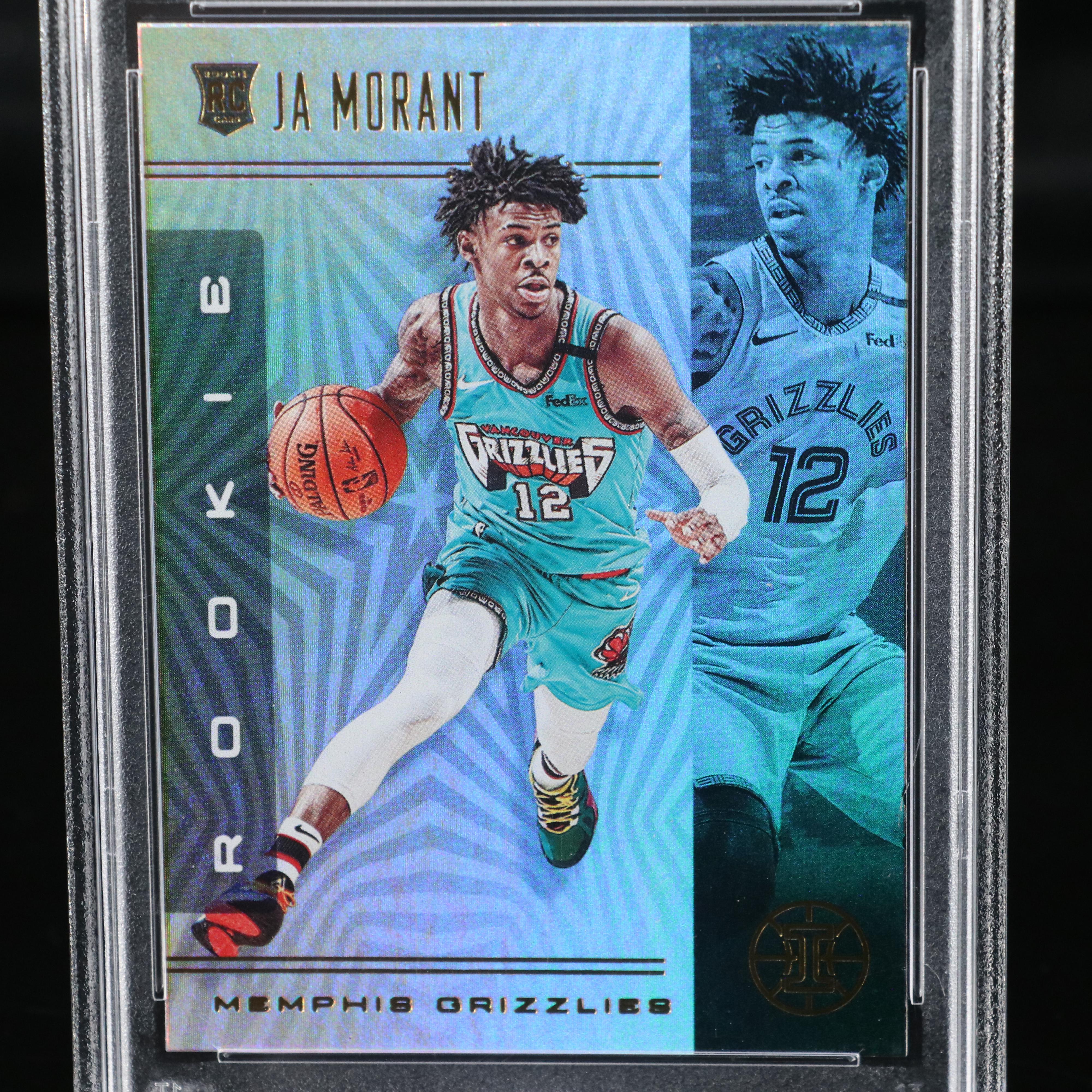 2019 Illusions Ja Morant Memphis Grizzlies Rookie Basketball Card Graded PSA 10