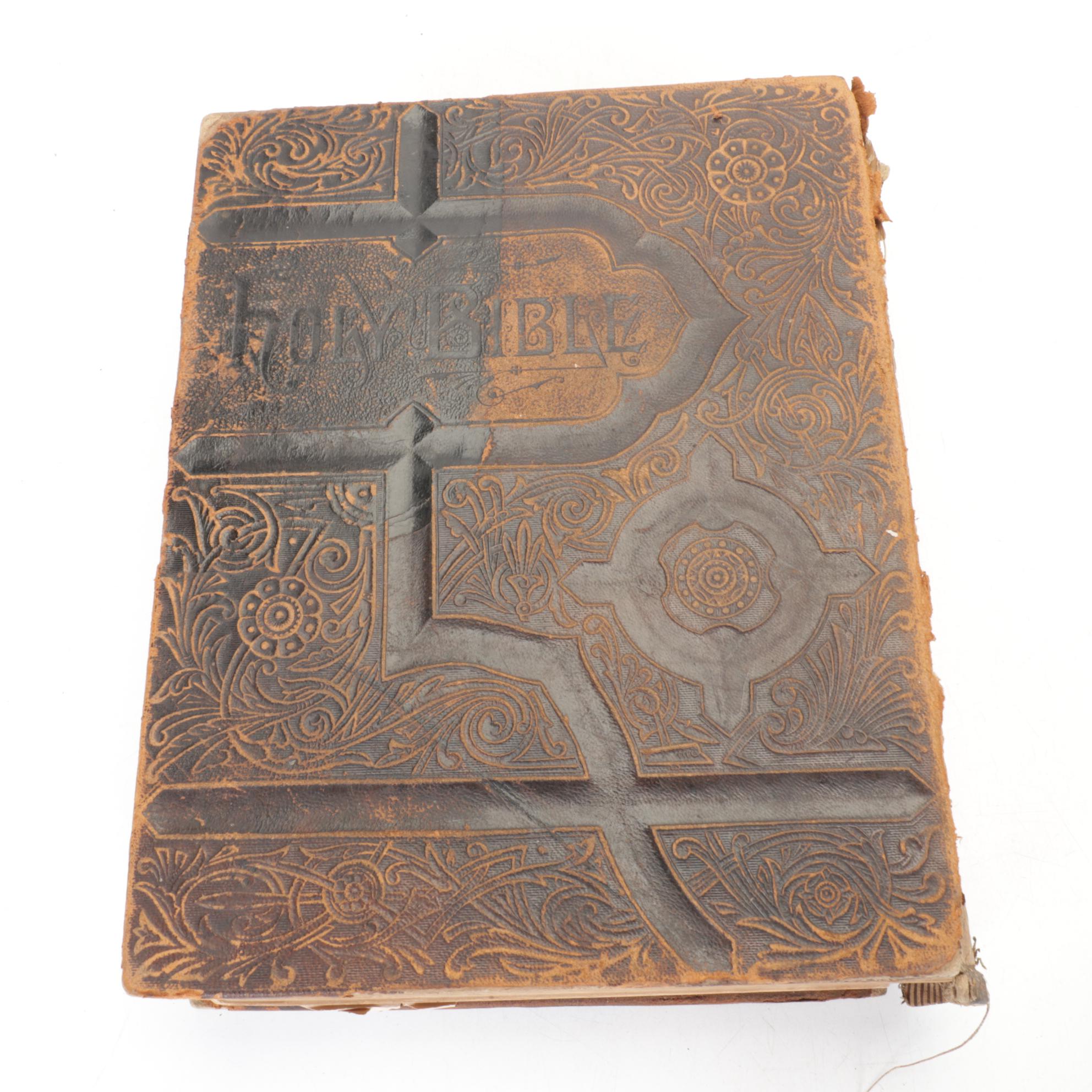 Holman's Edition of "The Holy Bible", 1883, with a Welsh Language Bible