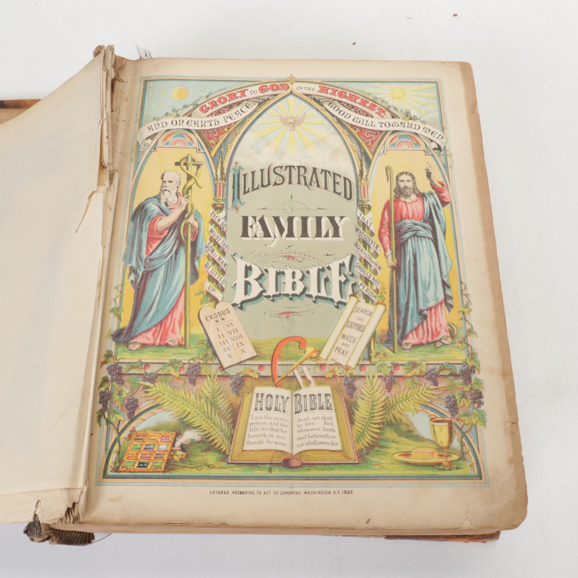 Holman's Edition of "The Holy Bible", 1883, with a Welsh Language Bible