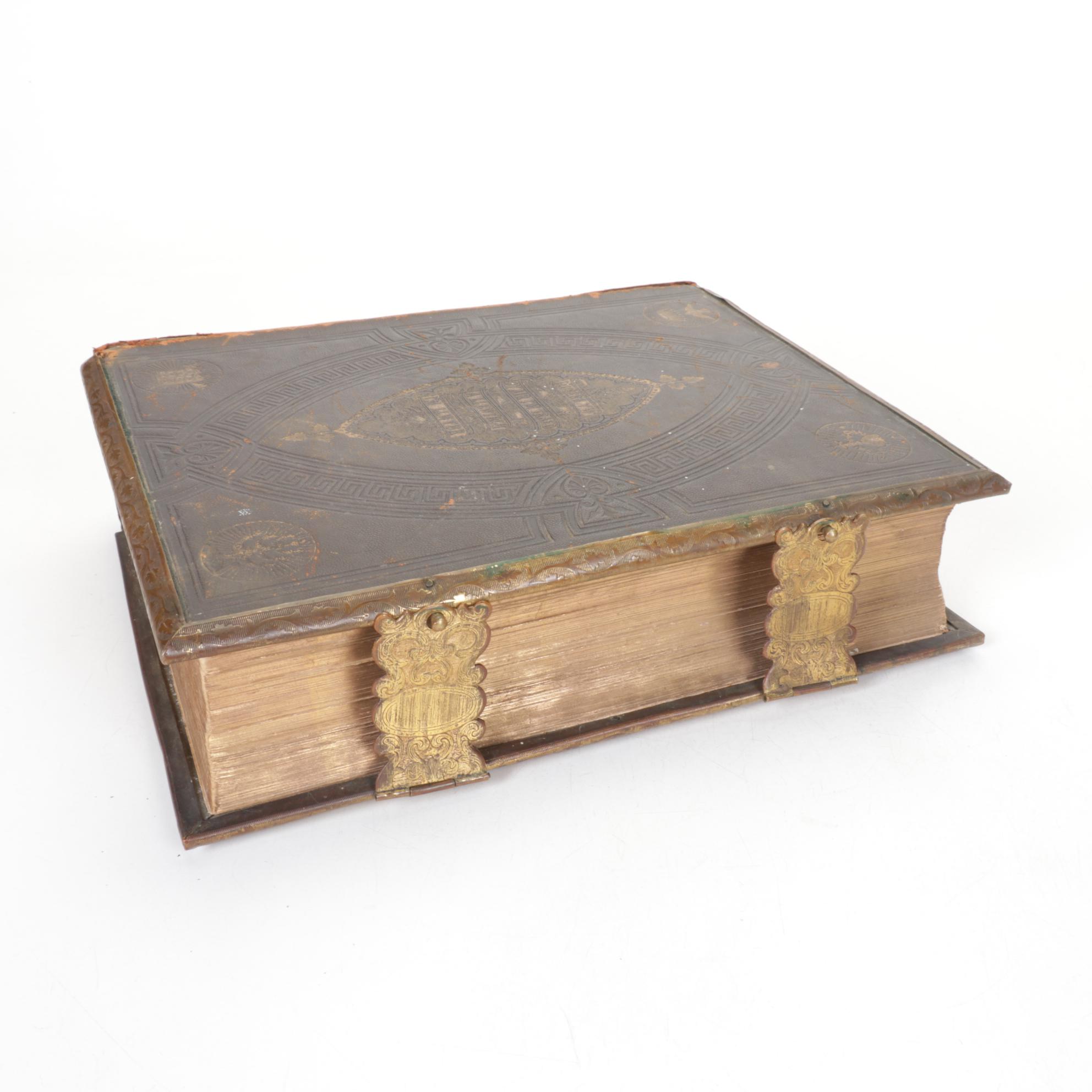 Holman's Edition of "The Holy Bible", 1883, with a Welsh Language Bible