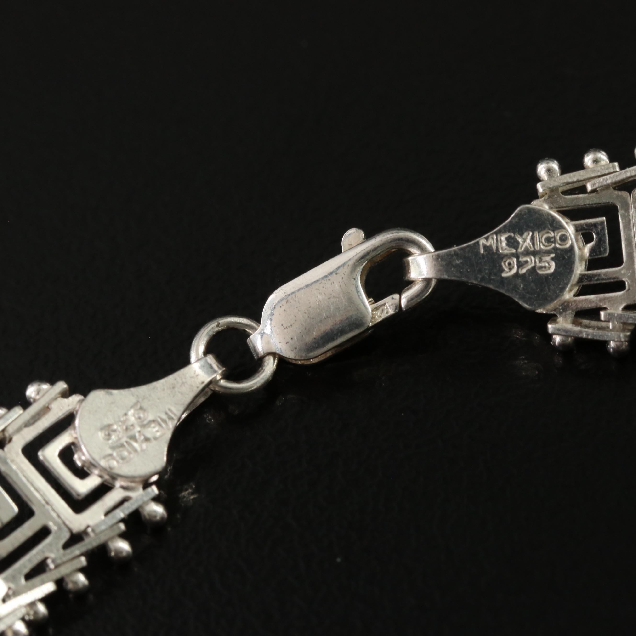 Sterling Greek Key Bracelet